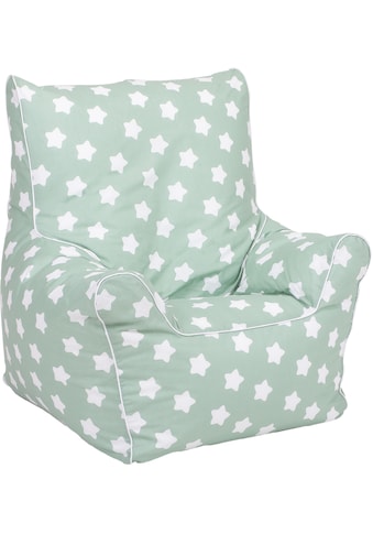 Knorrtoys® Sitzsack »Junior, Green White Stars«, für Kinder; Made in Europe kaufen