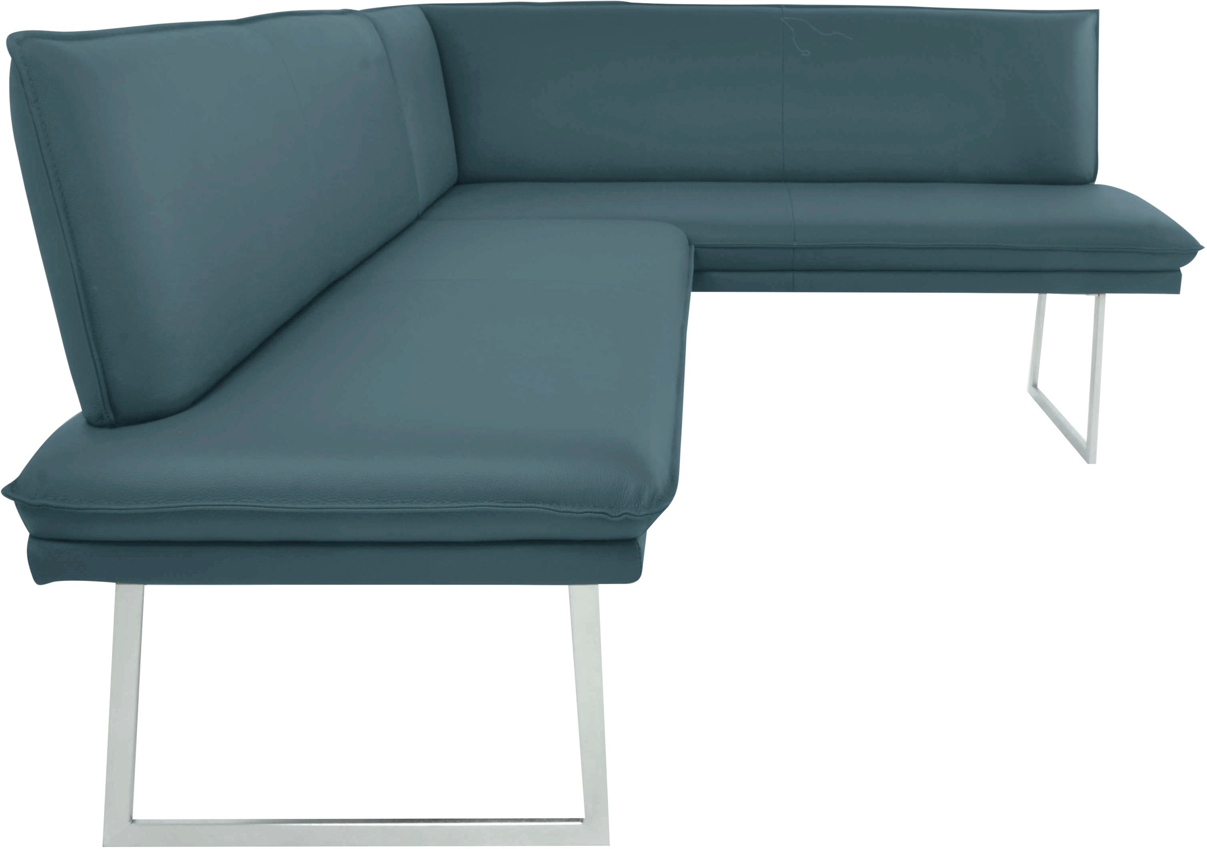 K+W Komfort & Wohnen Eckbank mit Sattlernaht und schmaler Kufe, langer Sche günstig online kaufen