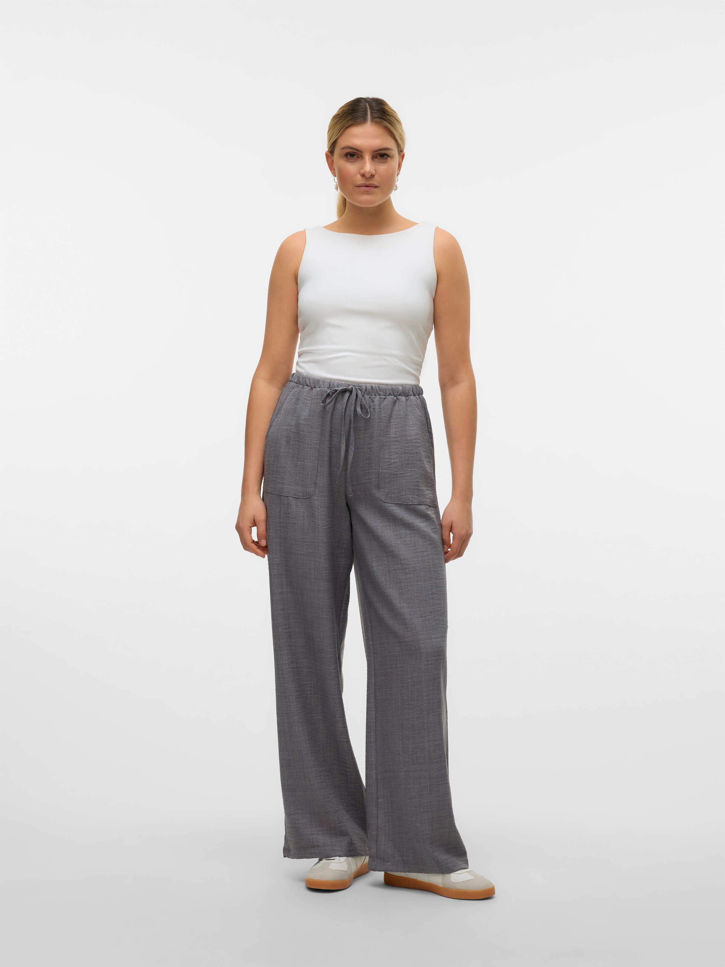 Vero Moda Schlupfhose »VMMELANEY HW LOOSE PANT WVN GA NOOS«