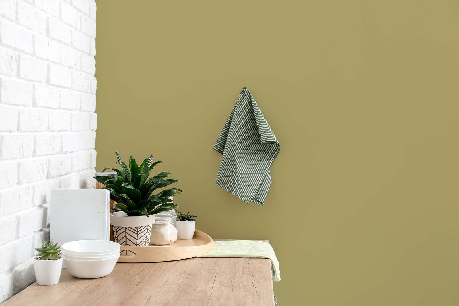 A.S. Création Wand- und Deckenfarbe »Seidenmatt Innenfarbe THE COLOR KITCHEN« für Wohnzimmer Schlafzimmer Flur Küche, versch. Grüntöne