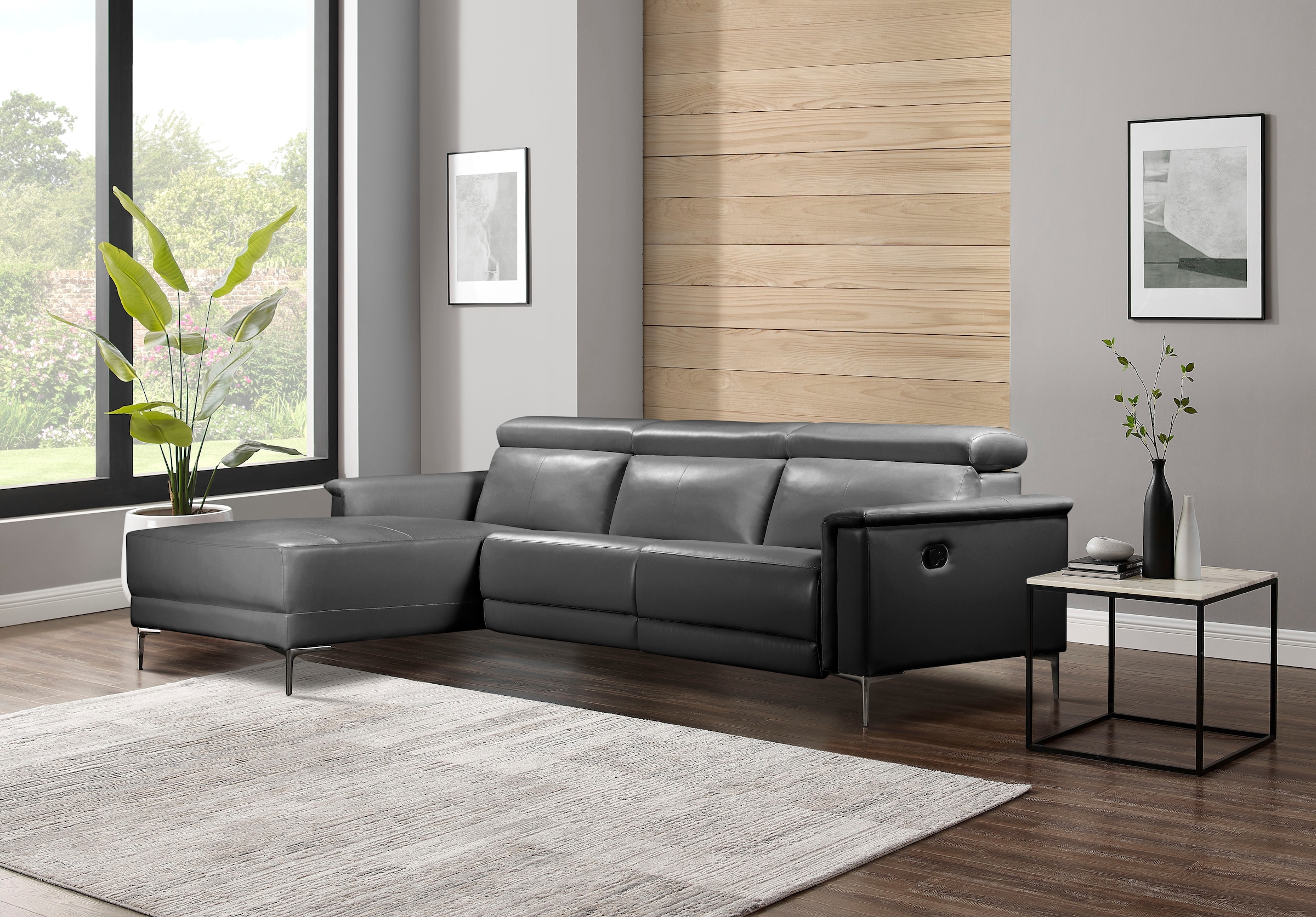 Places of Style Ecksofa Lund, mit man. o. elektr. Relaxfunktion und USB/ Kopfteilverstellung
