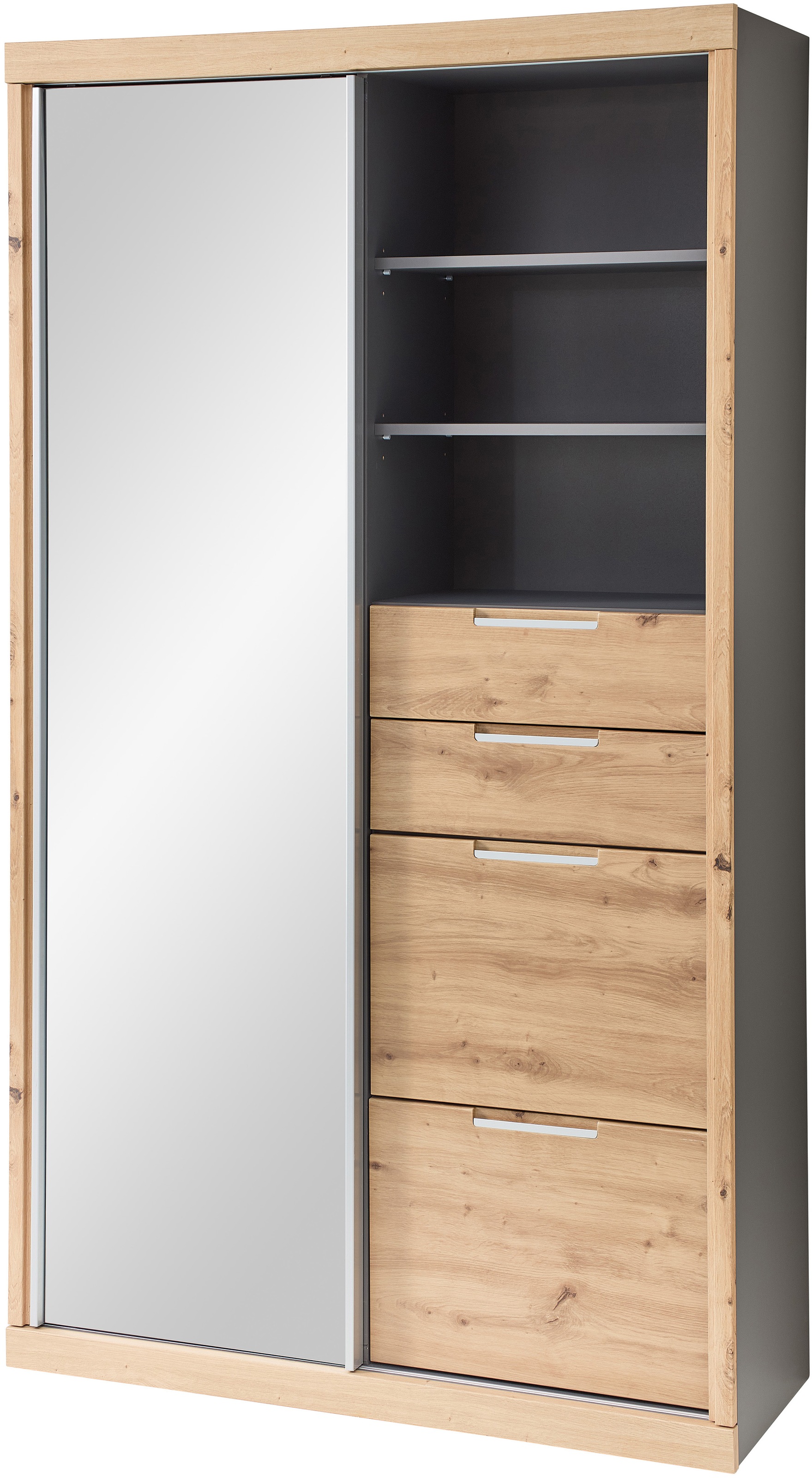 Innostyle Garderobenschrank "SINGLE TWO", (1 St.), 1 Spiegel-/Schiebetür, 2 günstig online kaufen