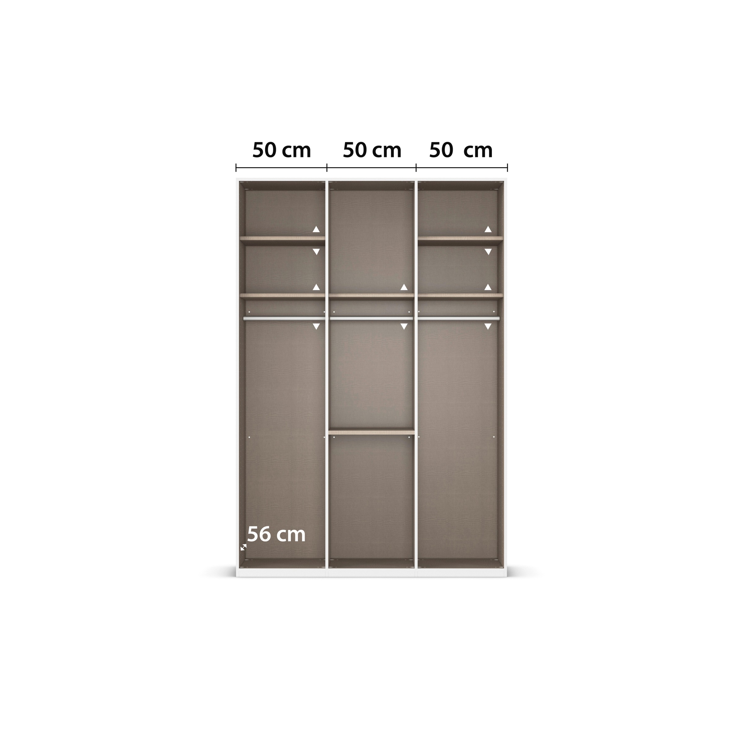 rauch Drehtürenschrank »Kleiderschrank Schrank Garderobe Schlafzimmerschrank EVELYN«, (in 2 Höhen 197 oder 210 cm erhältlich), in elegantem Stil mit Schubladen 3 Breiten und 2 Höhen MADE IN GERMANY