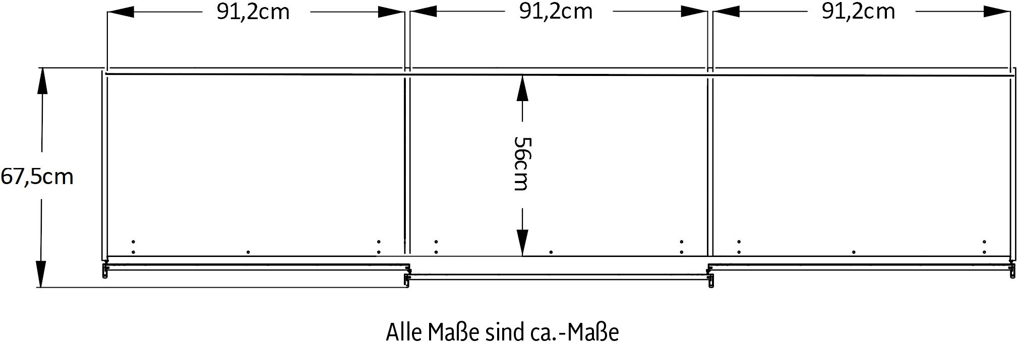 STAUD Schwebetürenschrank »Includo, Made in Germany«, Mit vier verschiedenen Ausstattungsvarianten