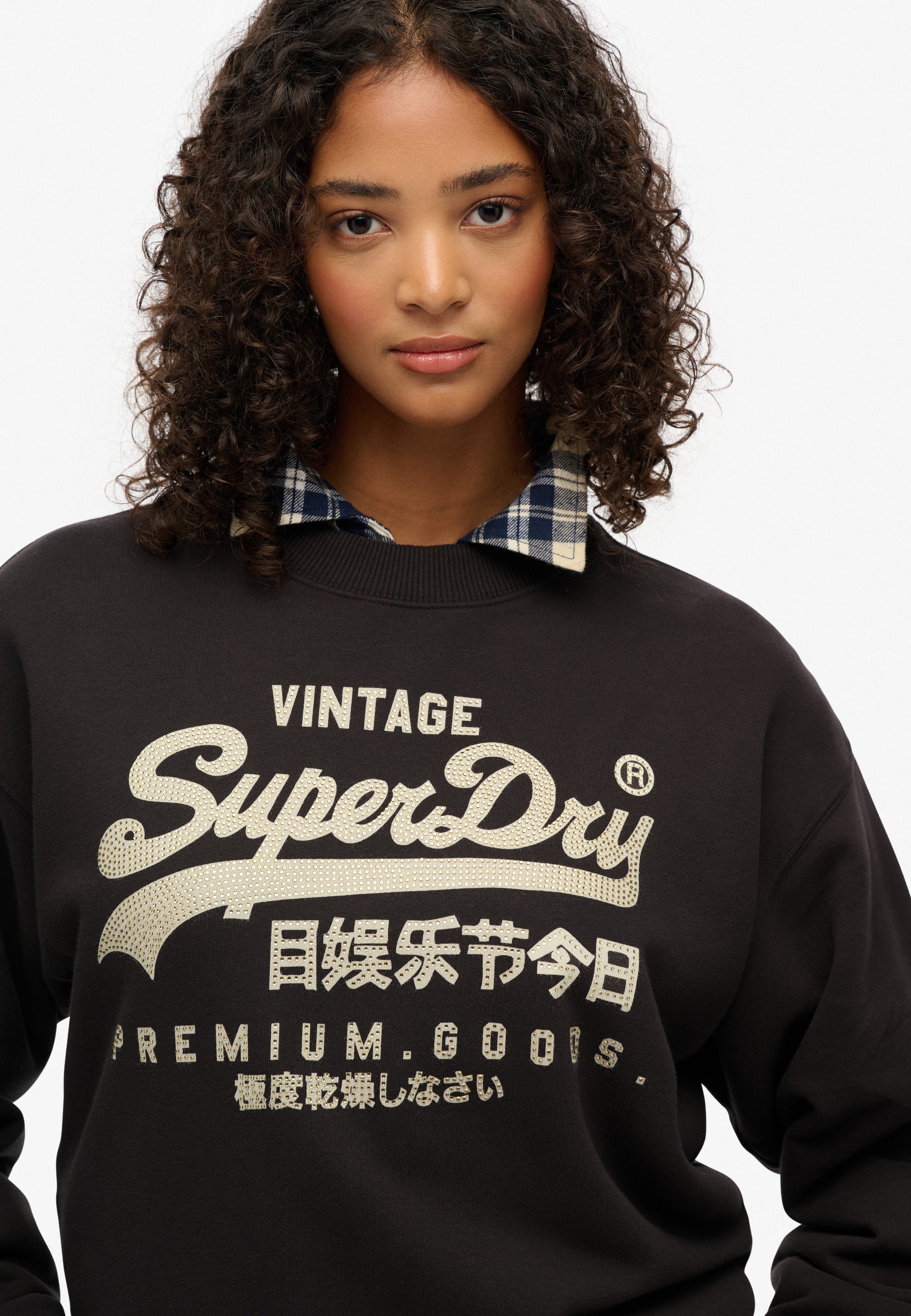 Thumbnail - Superdry Sweatshirt "EMBELLISHED VL LOOSE CREW"