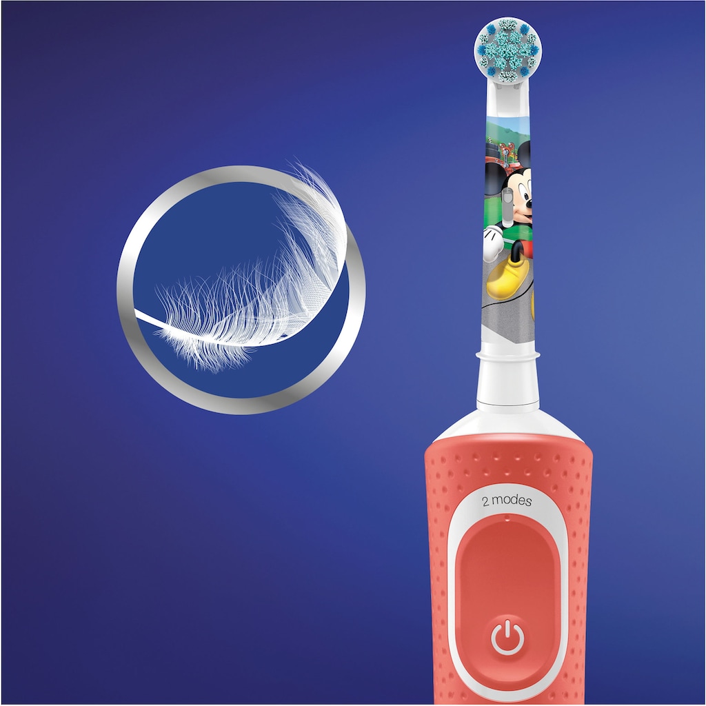 Oral-B Elektrische Kinderzahnbürste »Kids Mickey«, 1 St. Aufsteckbürsten