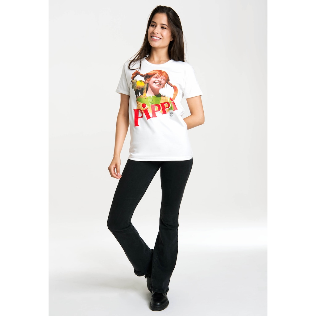 LOGOSHIRT T-Shirt »Pippi Langstrumpf«, mit lizenziertem Originaldesign
