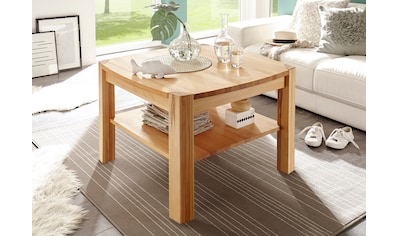 MCA furniture Couchtisch, Couchtisch Massivholz mit Ablage kaufen