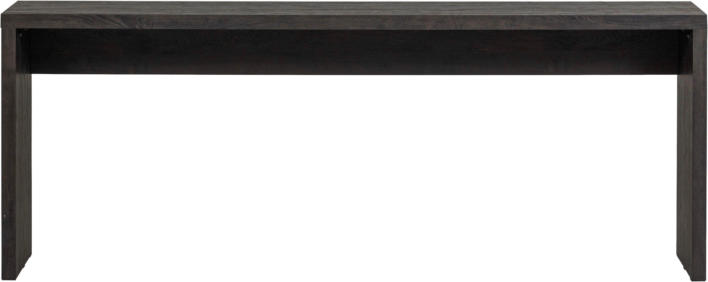 WOOOD Couchtisch »Maan MDF mit sichtbarer Holzmaserung, B 200 x T 45 x H 76 cm« Vollständig montiert geliefert, pflegeleicht, sichtbare Maserung