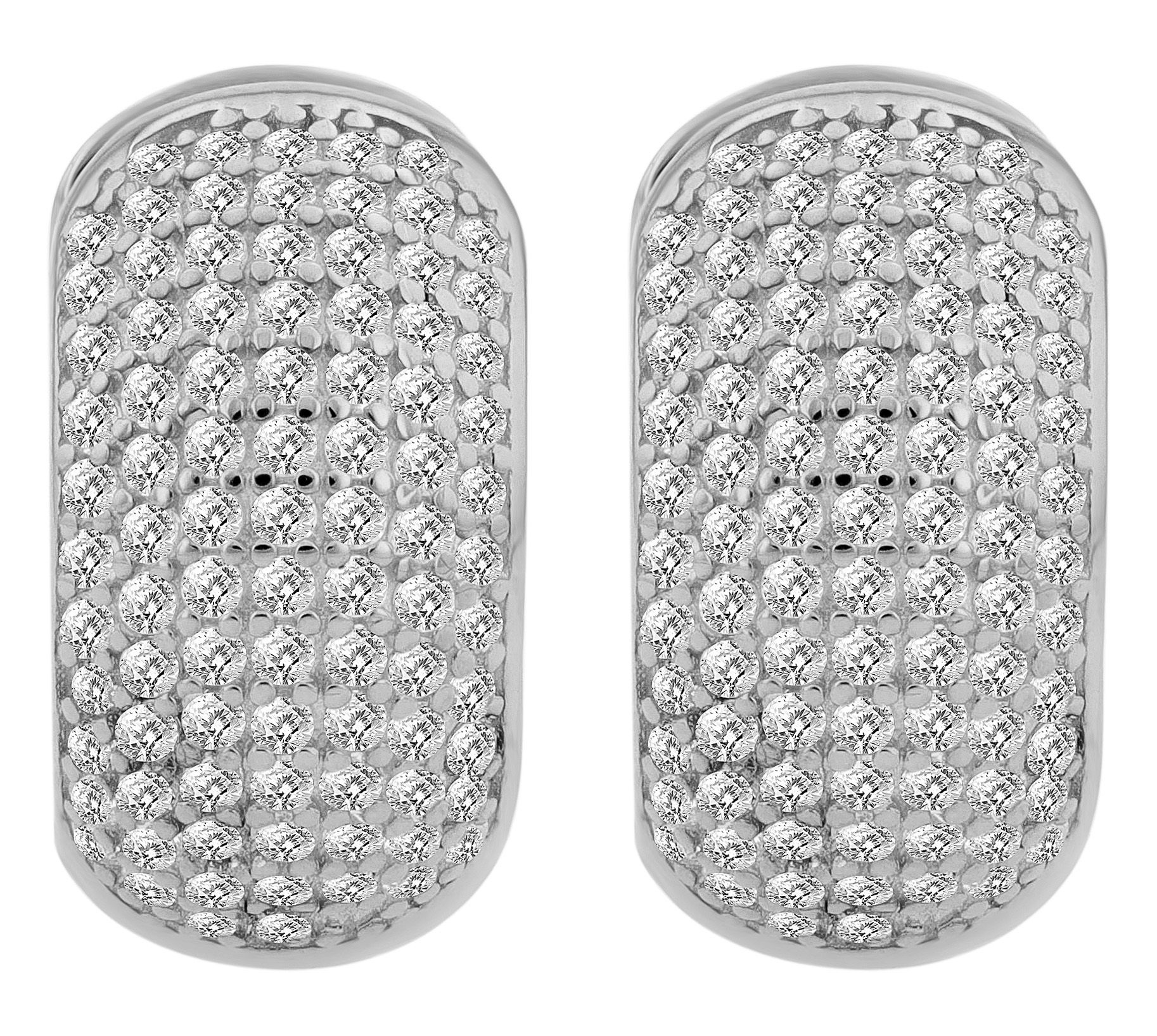 Adelia´s Klappcreolen "Damen Ohrringe – Klappcreole aus 925 Silber mit Zirk günstig online kaufen