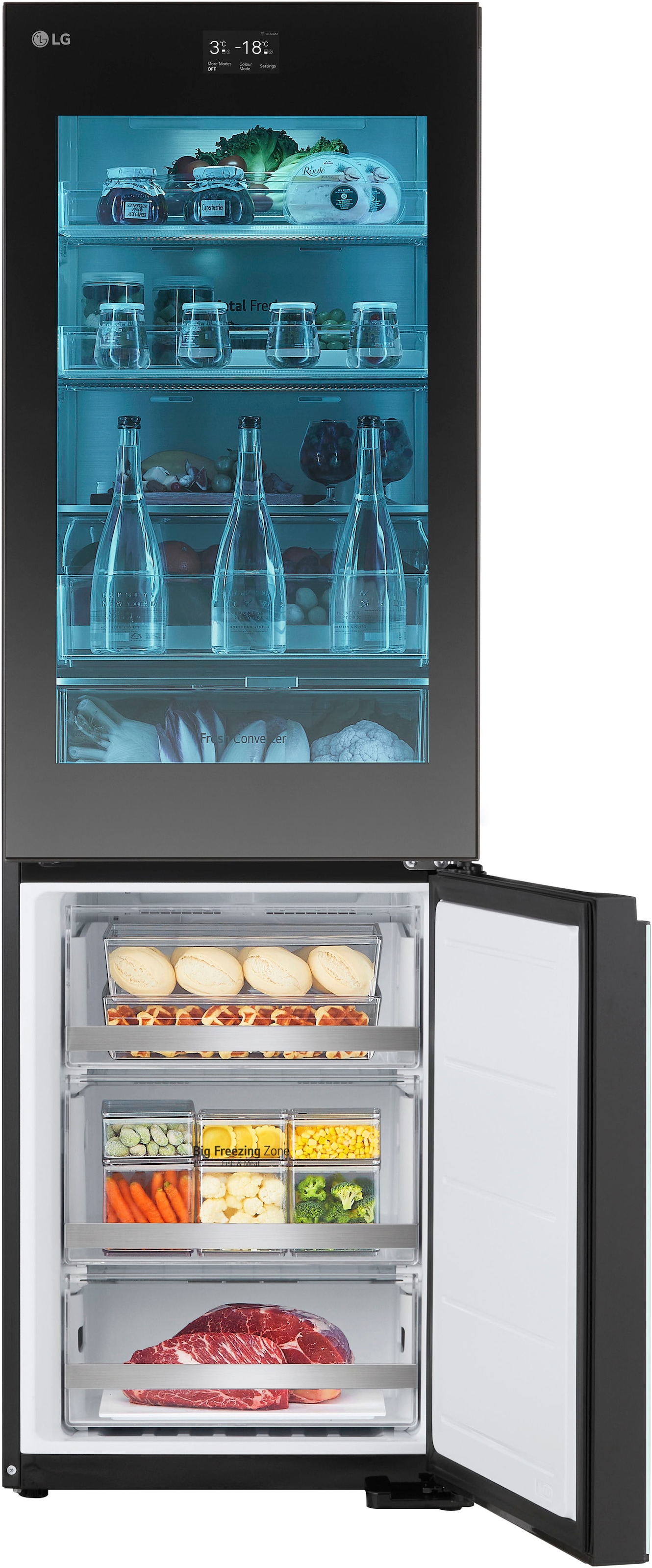 LG Kühl-/Gefrierkombination InstaView® »GBG719MDNN« 187 cm hoch 59,5 cm breit