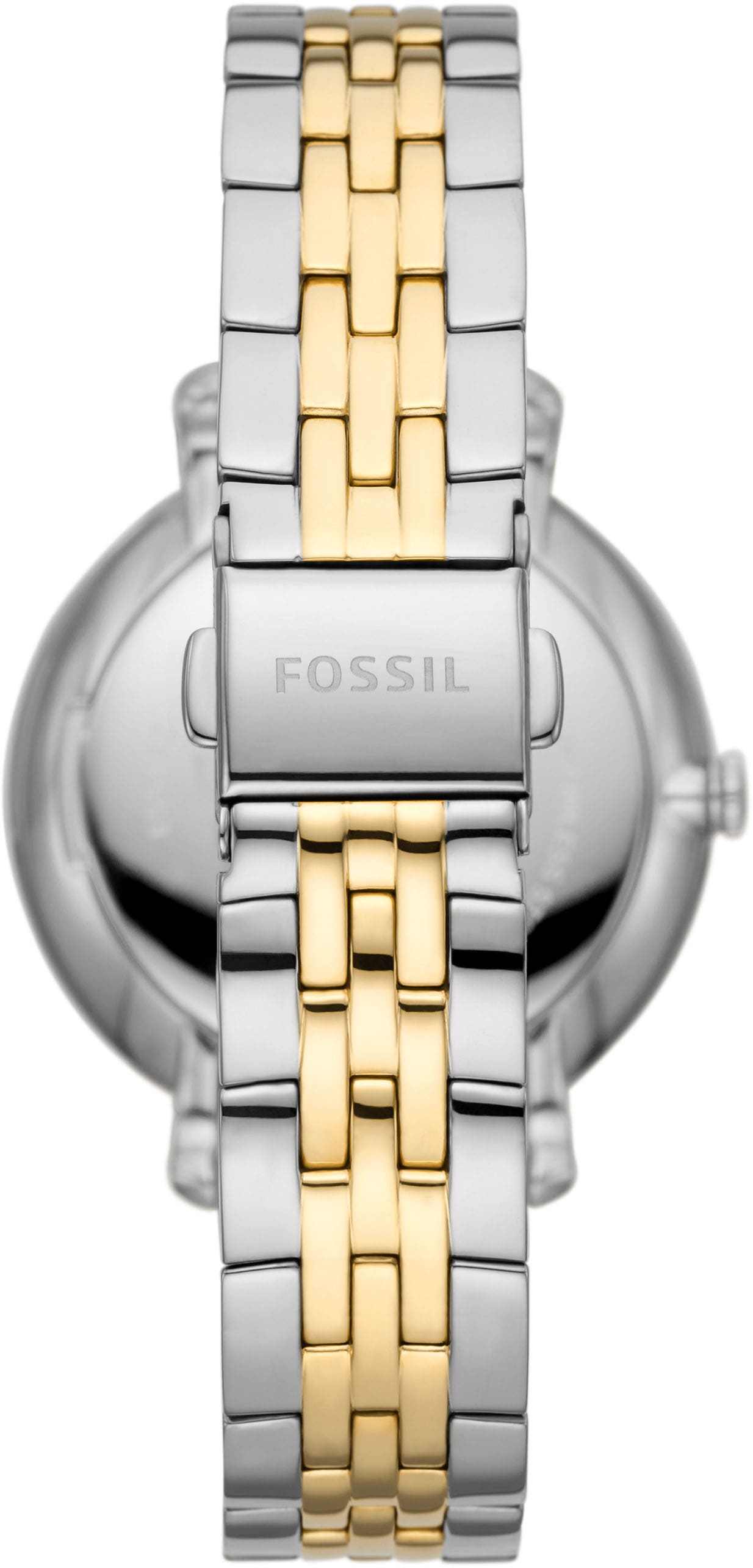 Fossil Quarzuhr »JACQUELINE, ES5166«, Armbanduhr, Damenuhr, Mondphase, Perlmutt-Zifferblatt,Edelstahlarmband