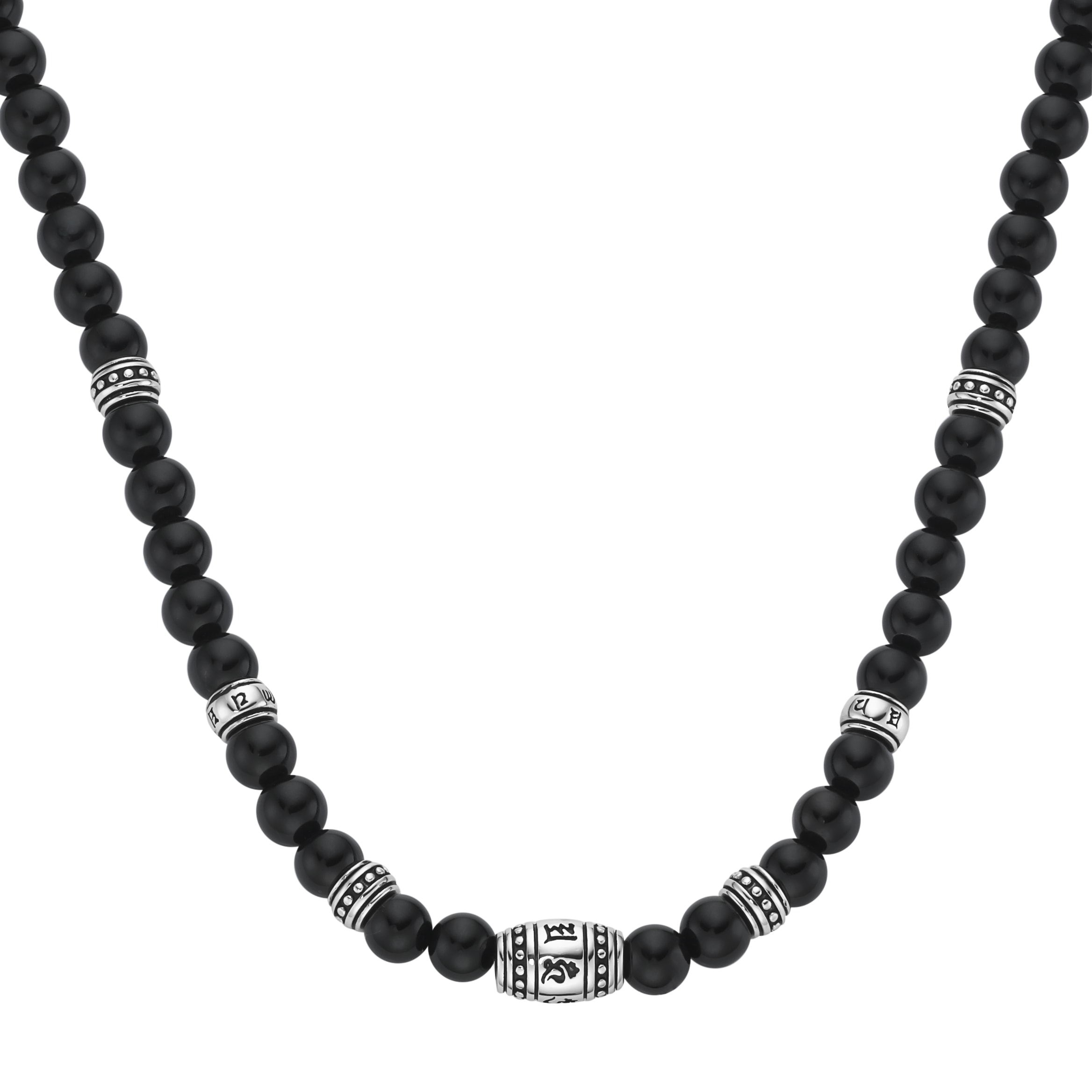 GIORGIO MARTELLO MILANO Collier »schwarze Achat-, Tigerauge- oder syn.  Türkis-Kugeln, Silber 925« | BAUR