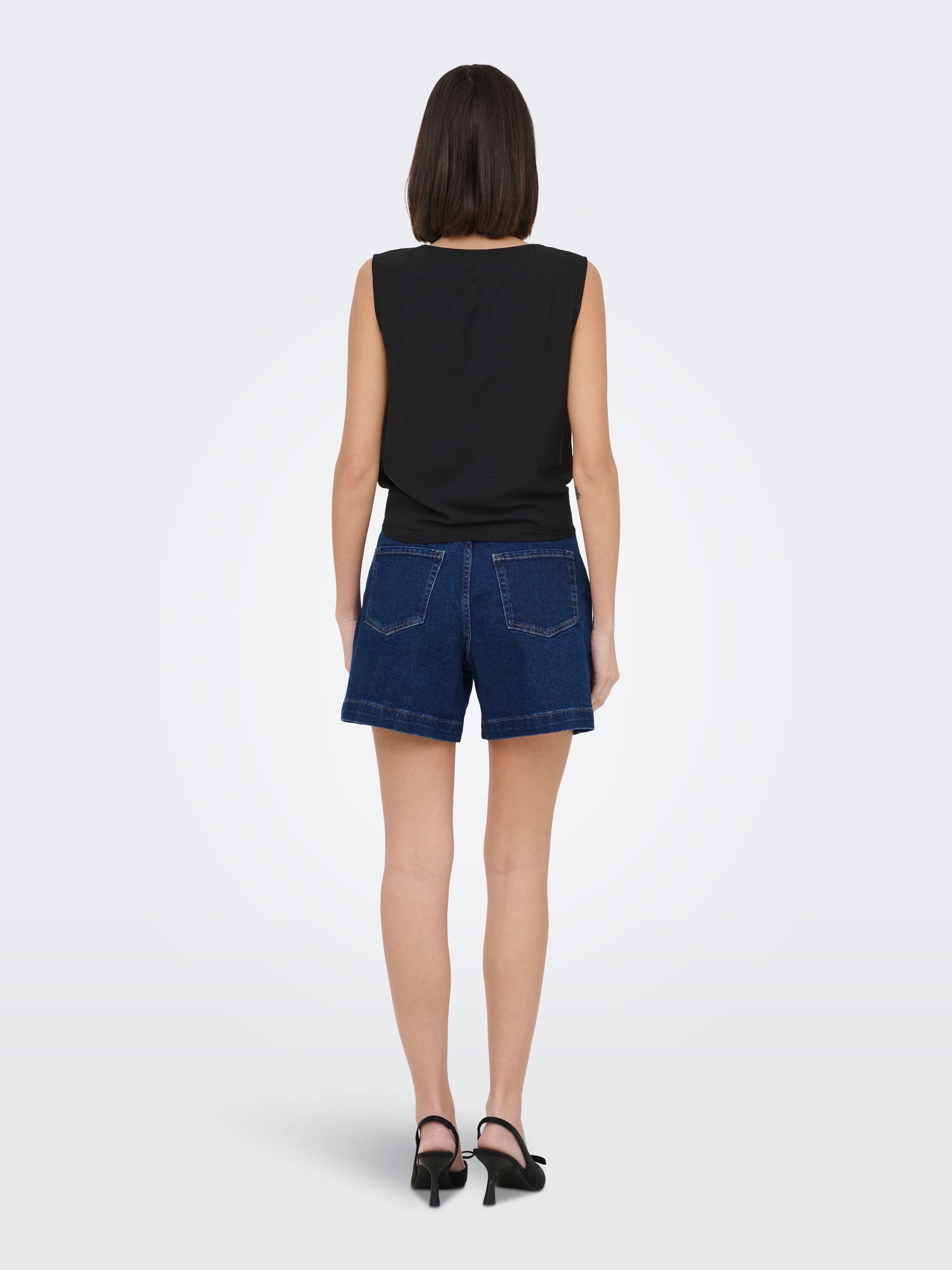 JDY Shirttop »JDYVIOLET LIFE S/L KNOT TOP WVN NOOS« Polyester, regular fit