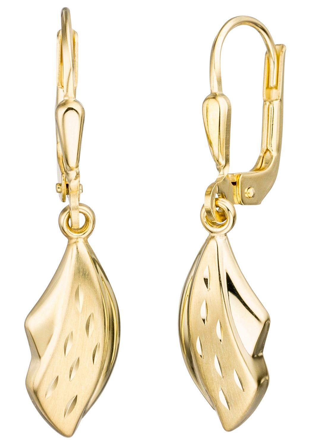 JOBO 333 Yellow Gold Women's Earrings