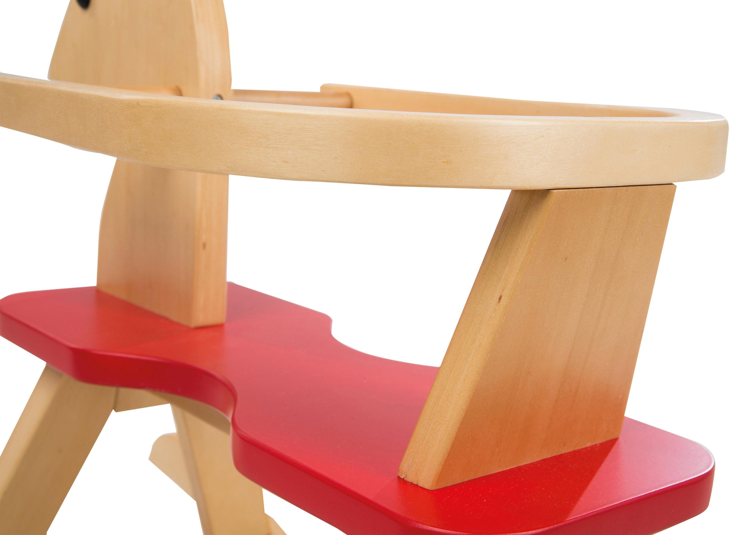 roba® Schaukelpferd »Natur/Rot«, aus Holz
