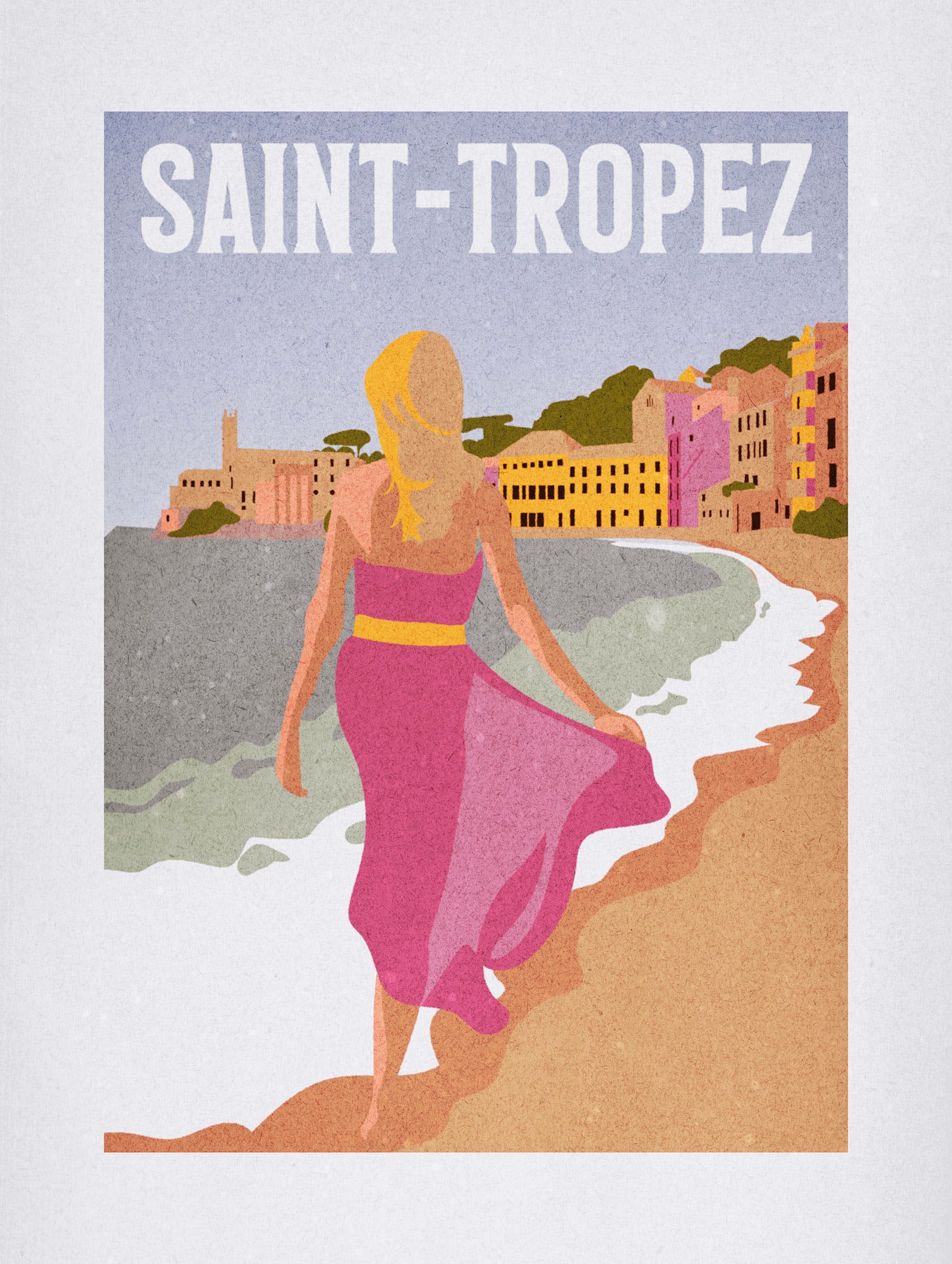 Komar Paveikslas »Vintage Travel Saint-Trope...