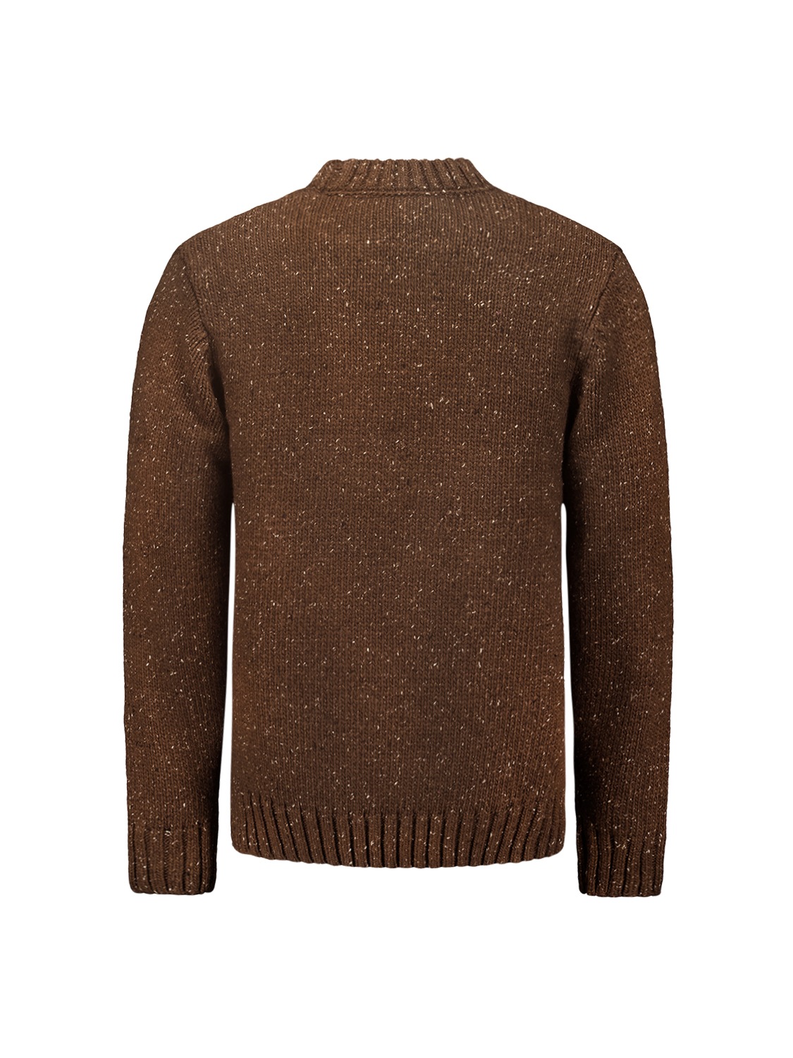 NO EXCESS Rundhalspullover »No Excess Jacquard-Pullover mit Seide«