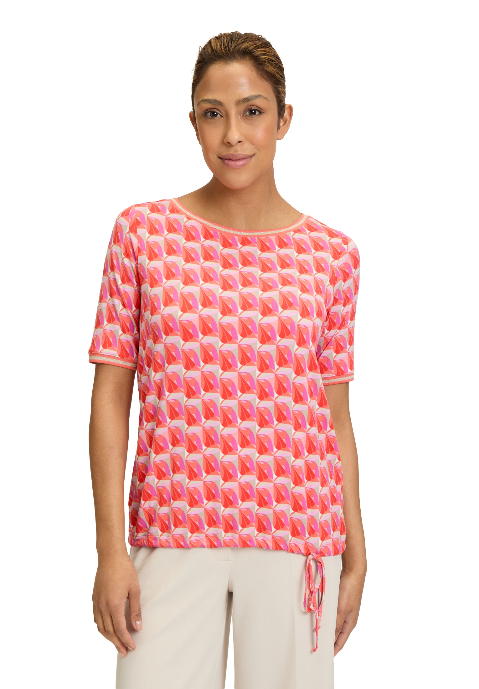 Betty Barclay Kurzarmshirt "Betty Barclay Damen Casual-Shirt mit Tunnelzug" günstig online kaufen