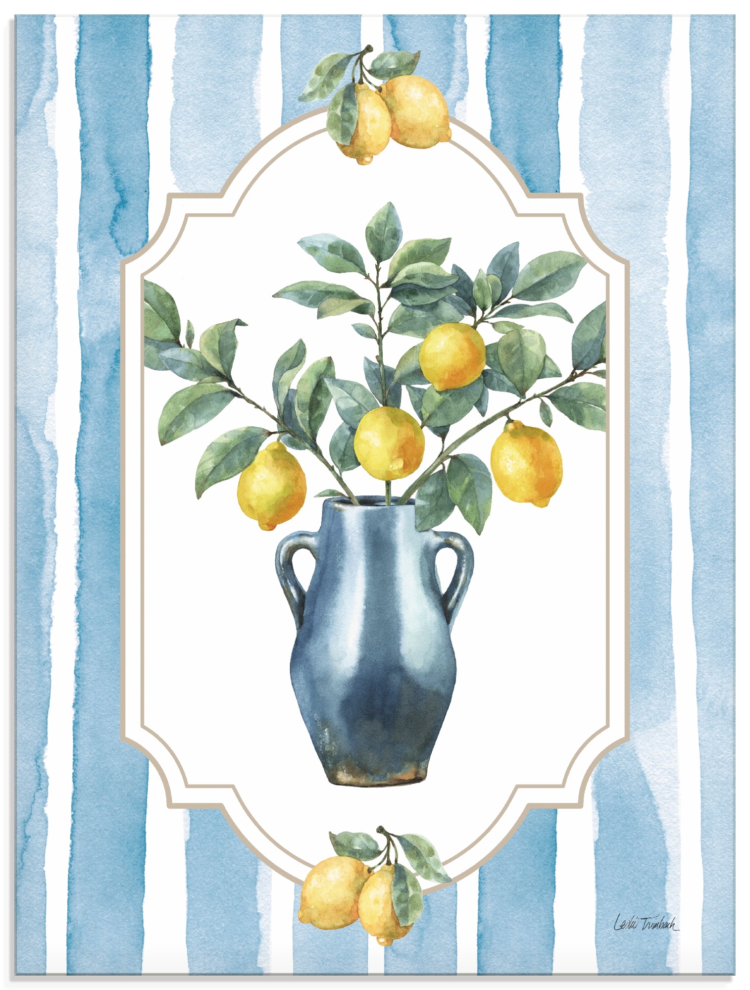 Artland Glasbild "Le Citron I" Arrangements 1 Stk. tlg. in verschiedenen Größen