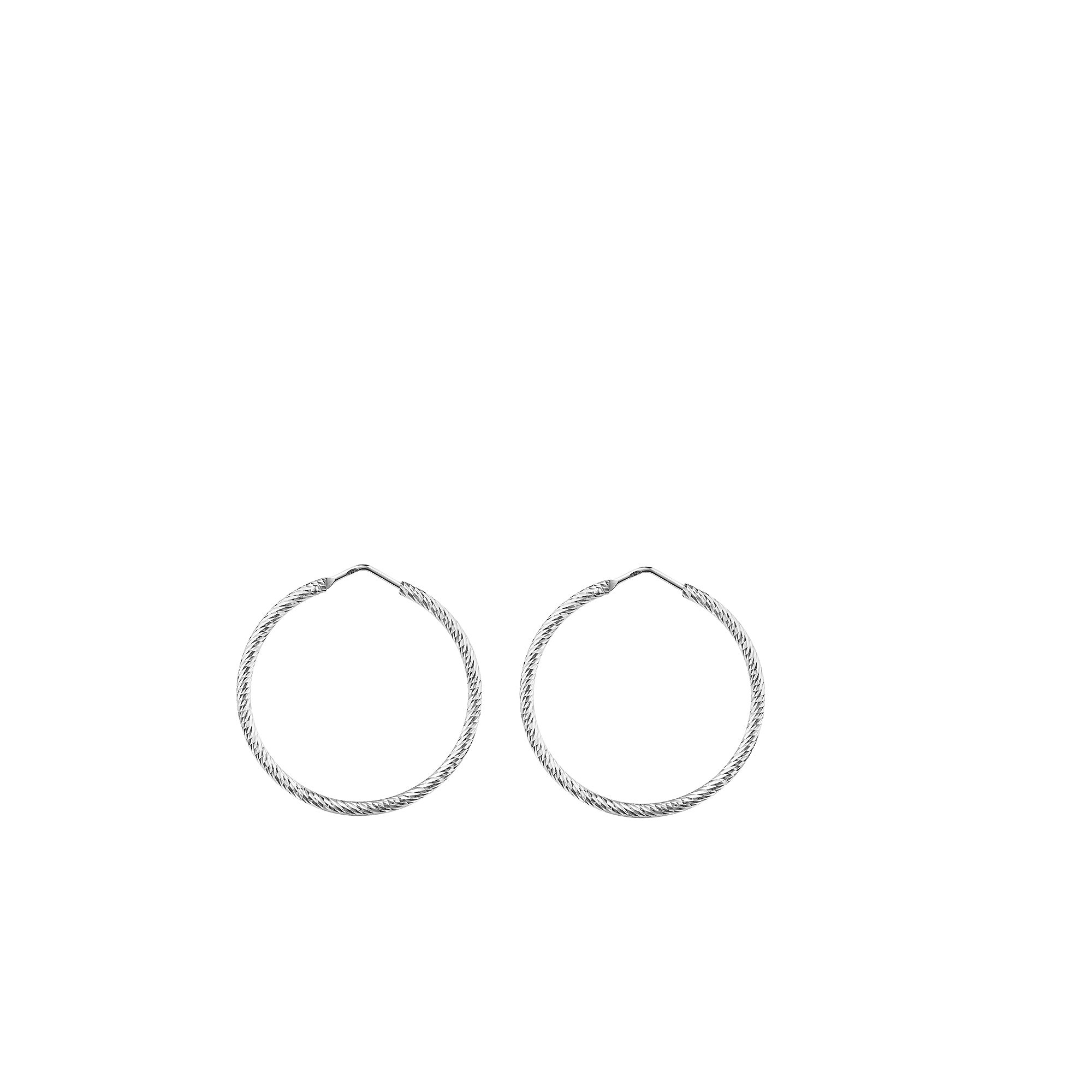 Firetti Paar Creolen »Schmuck Geschenk Silber 925 Ohrschmuck Ohrringe gedrehte Optik«