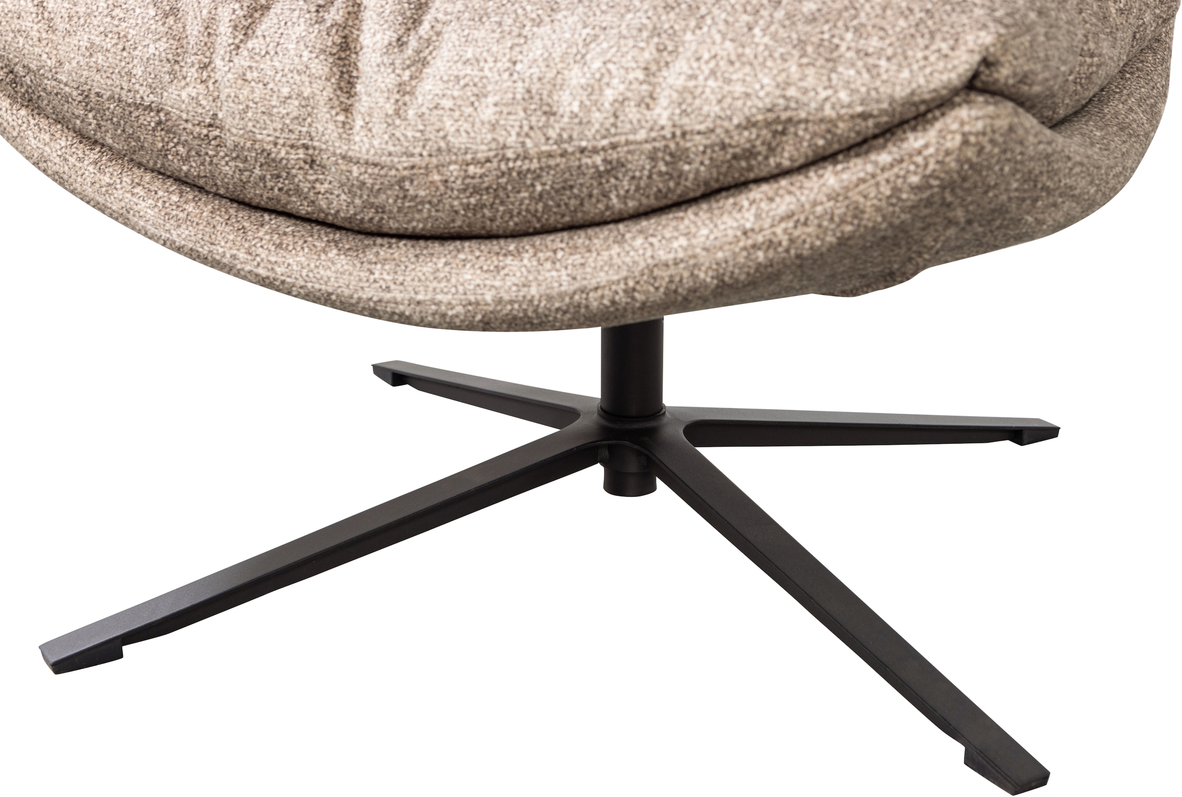 WOOOD Drehsessel »Arve mit Gewebtem Bezug und Drehmechanismus B 82 x T 87 x H 86 cm« Sehr hohe Verschleißfestigkeit, Tragkraft 120 kg, Metallgestell