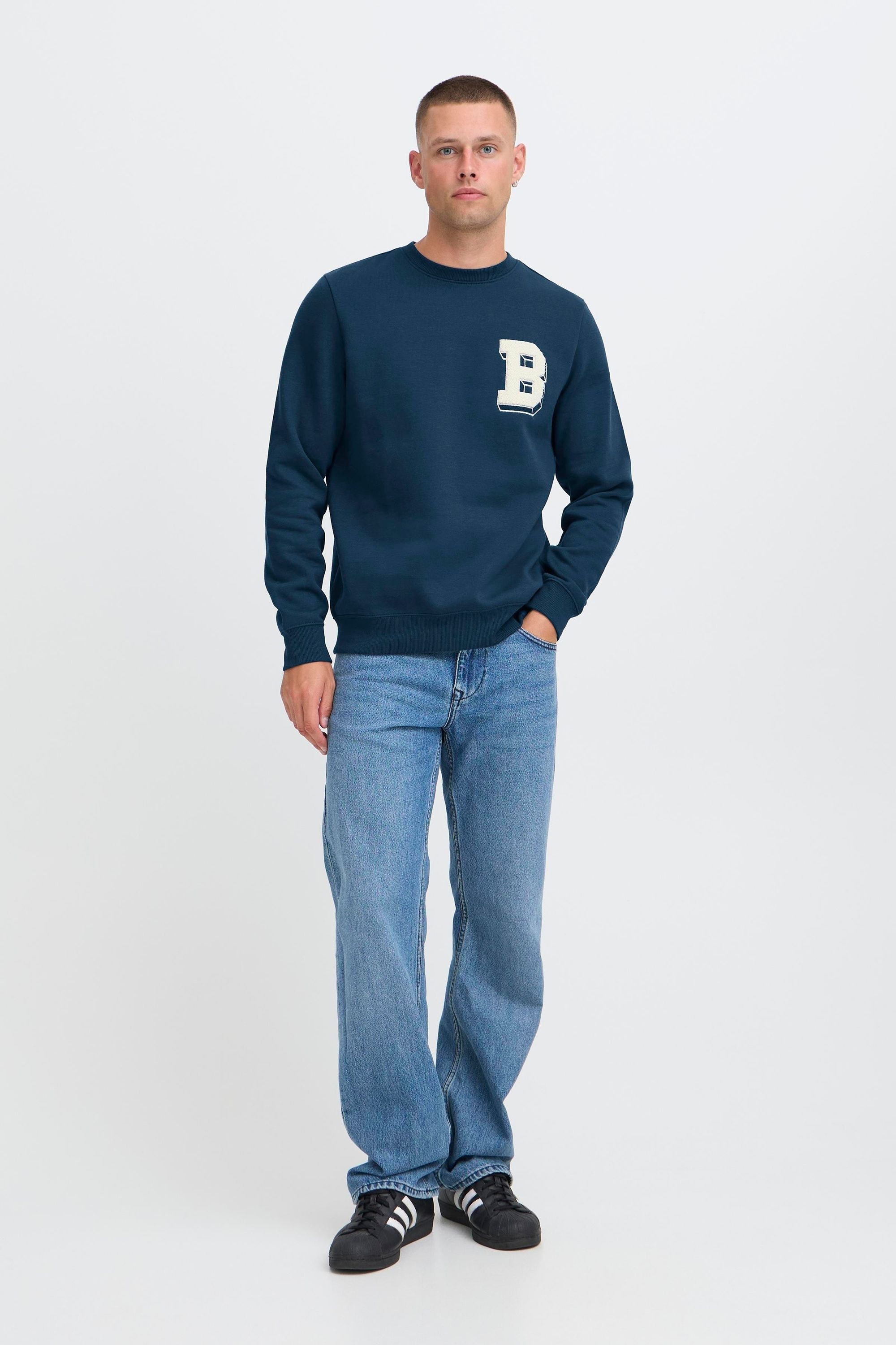 Thumbnail - Blend Rundhalspullover "BHBade" Lässiger Sweatpullover mit Stickerei