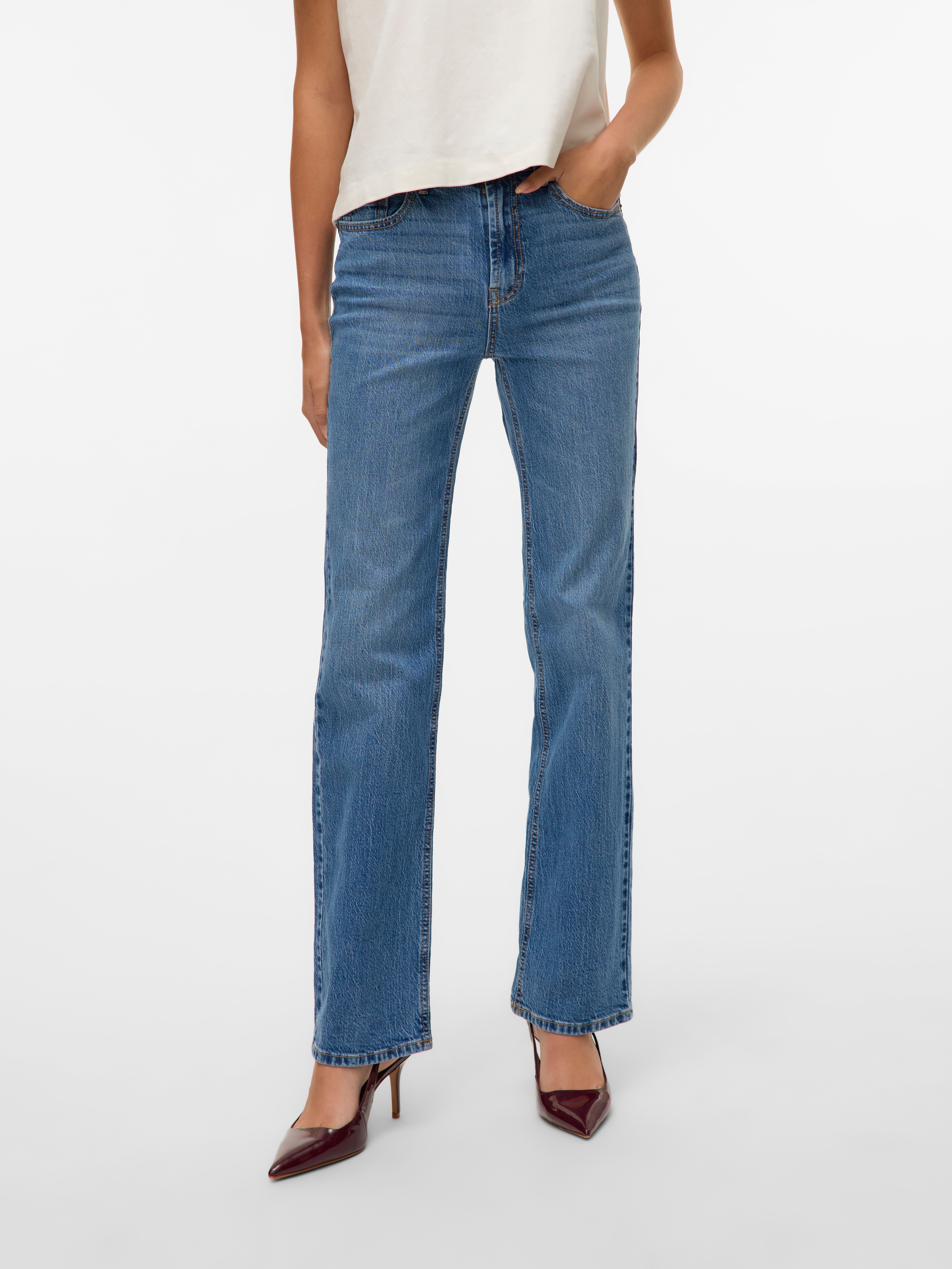 Thumbnail - Vero Moda Gerade Jeans "VMTESSA HR STRAIGHT JEANS LI3114 GA NOOS"