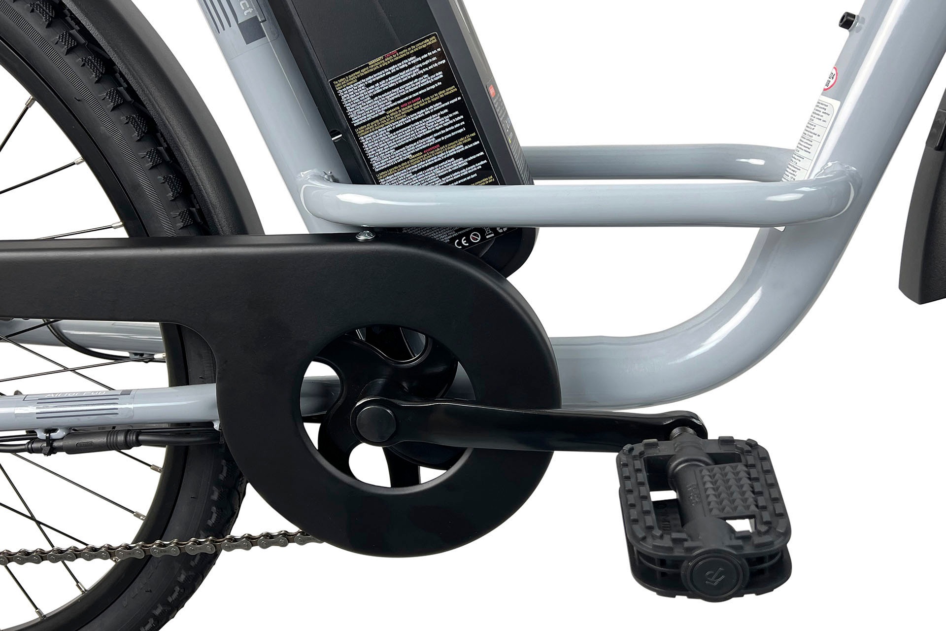 LLobe E-Bike »City E-Bike 26" Town Compact, grau«, 7 Gang, Heckmotor 250 W
