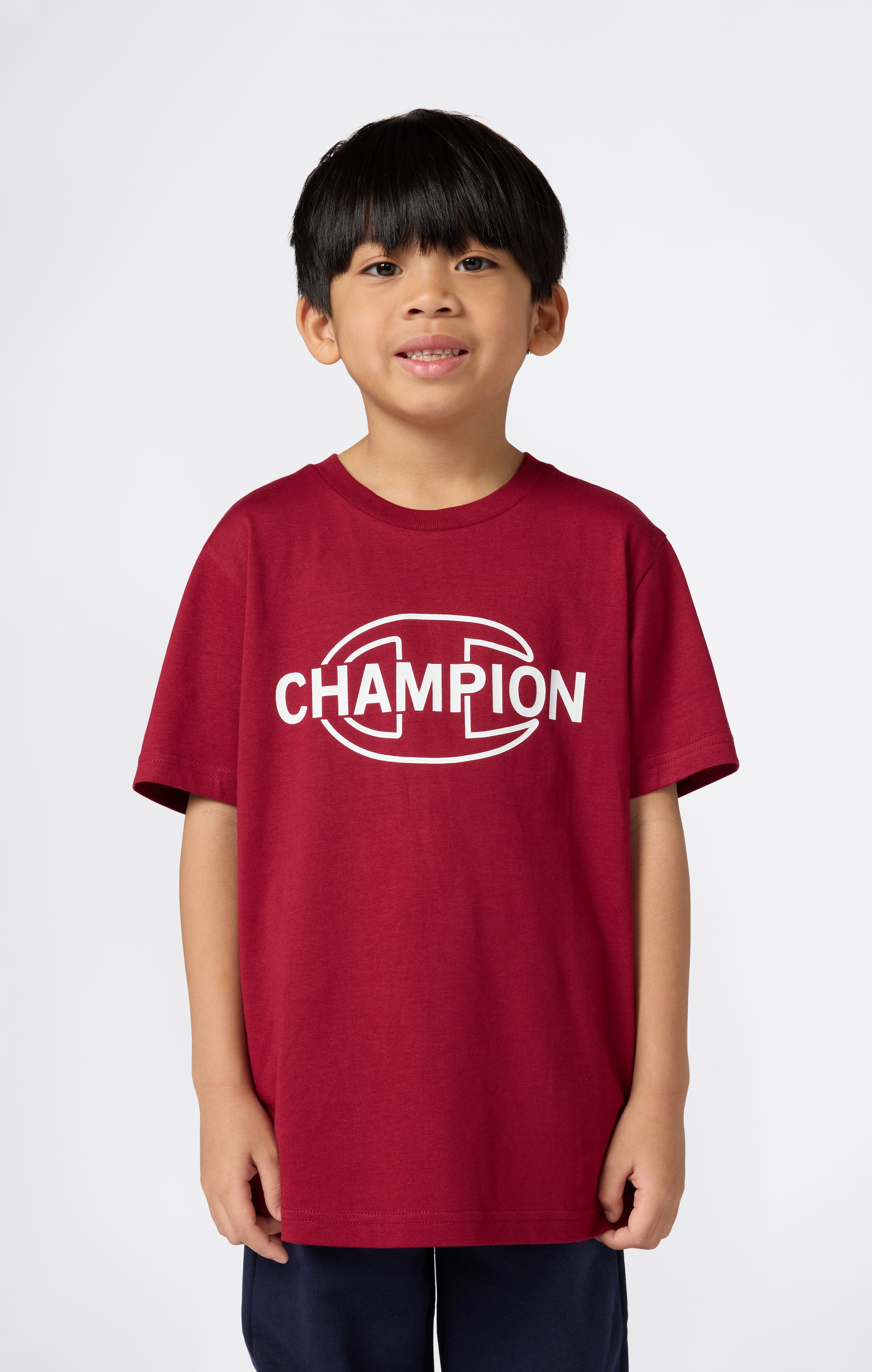 Champion T-Shirt "SPORTWEAR T-SHIRT Standard Fit" für Kinder und Jugendliche, Kurzarmdesign, aus Baumwolle, Standard Fit