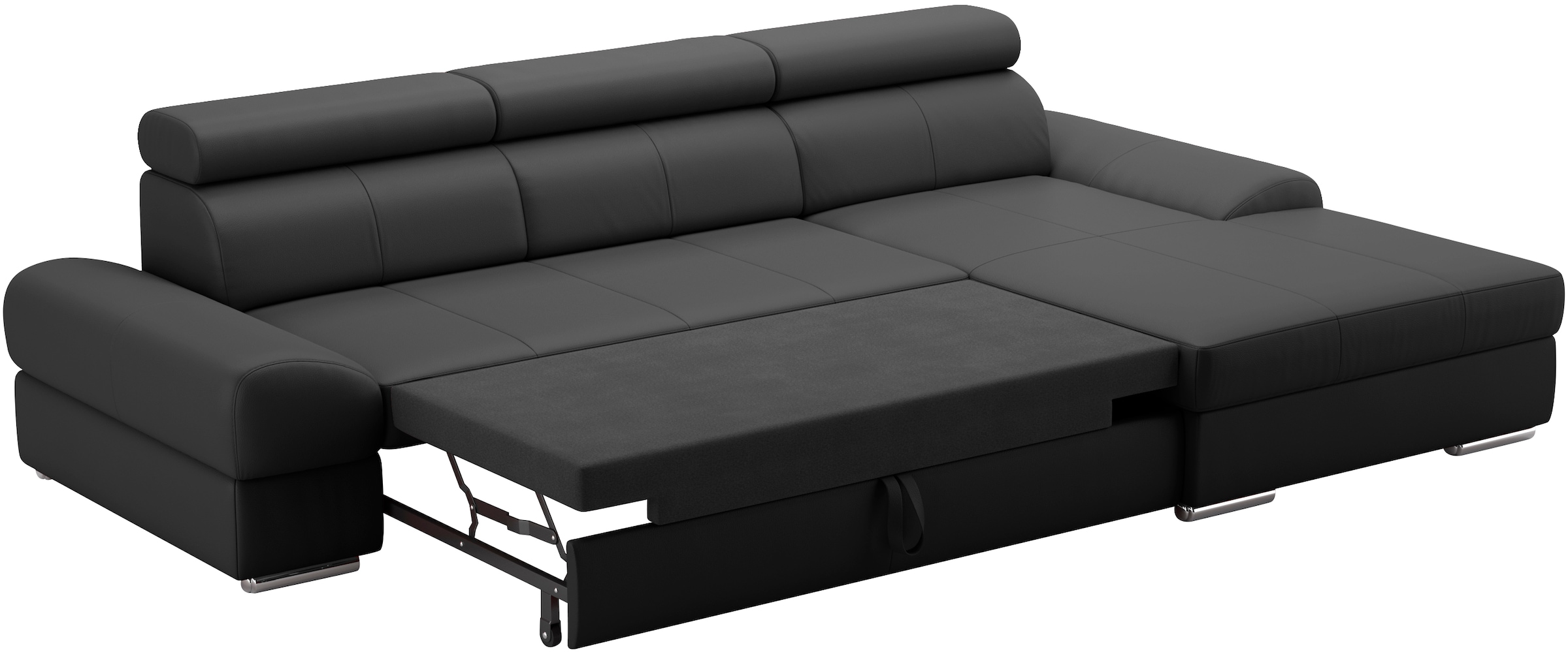 sit&more Ecksofa Broadway, mit verstellbaren Kopfteilen, wahlweise mit Bettfunktion