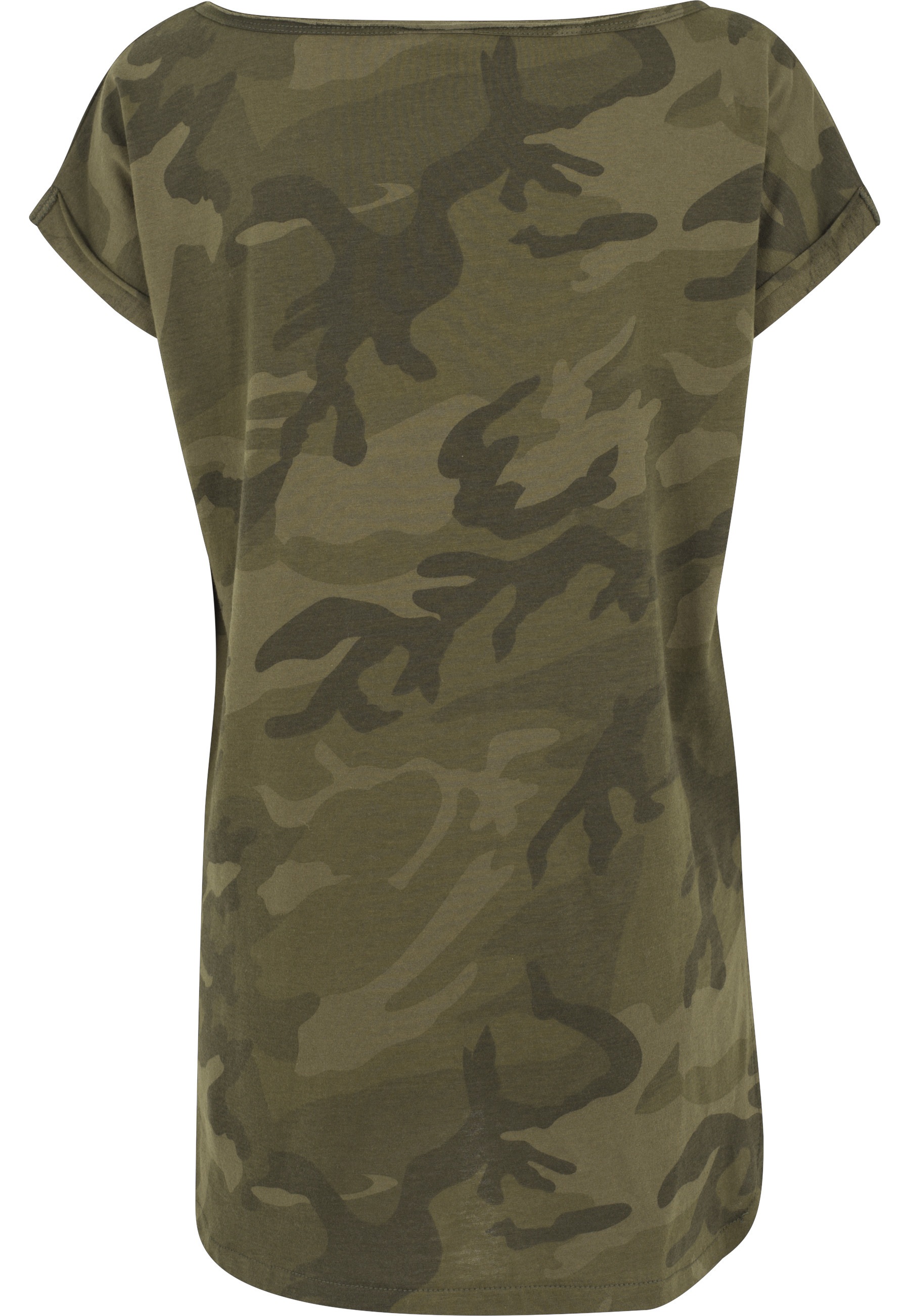 URBAN CLASSICS T-Shirt "Urban Classics Damen Ladies Camo Back Shaped Tee" 1 günstig online kaufen