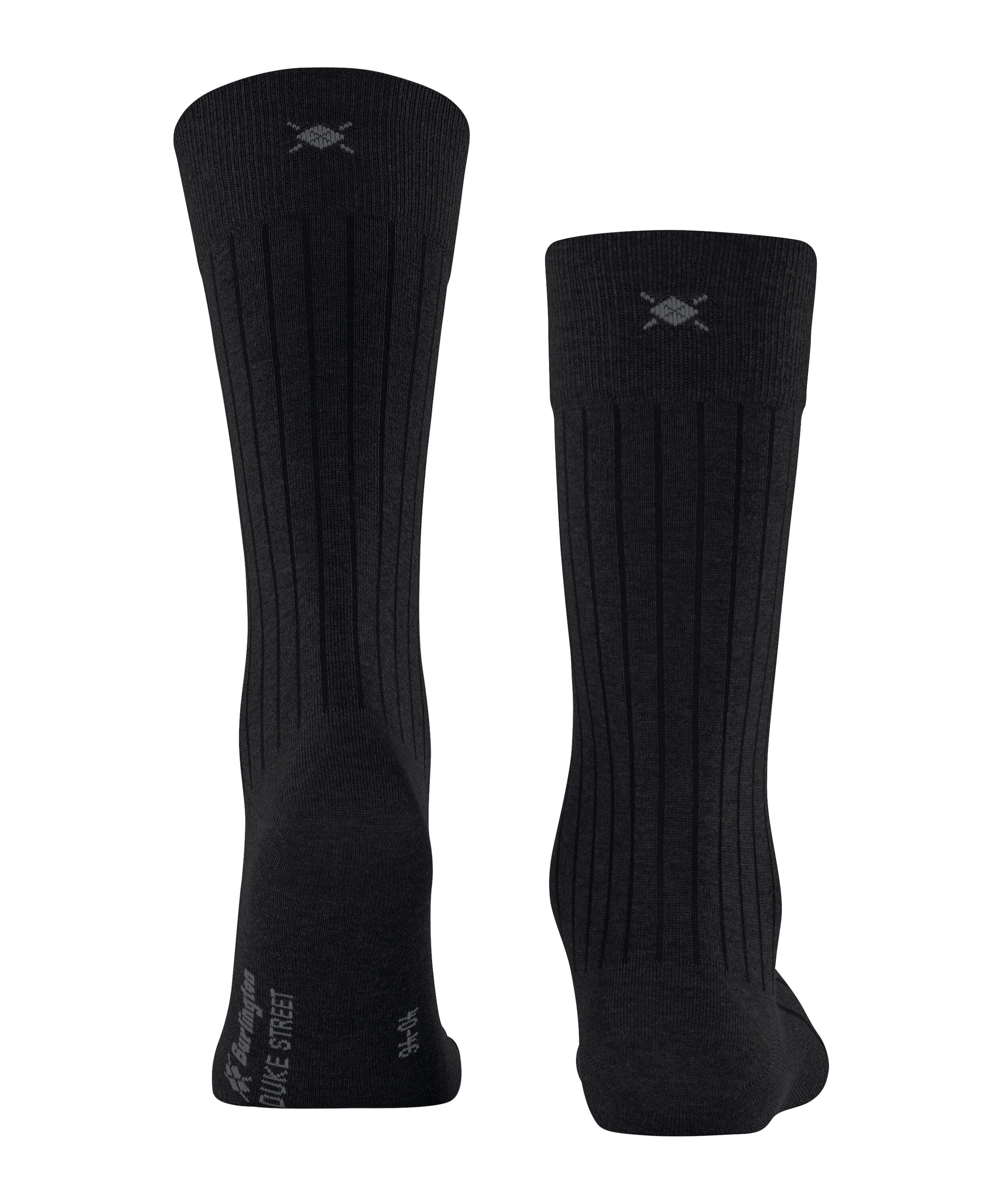 Burlington Socken »Duke Street« Einheitsgröße 40-46, Rippenstruktur, Cotton-Mix