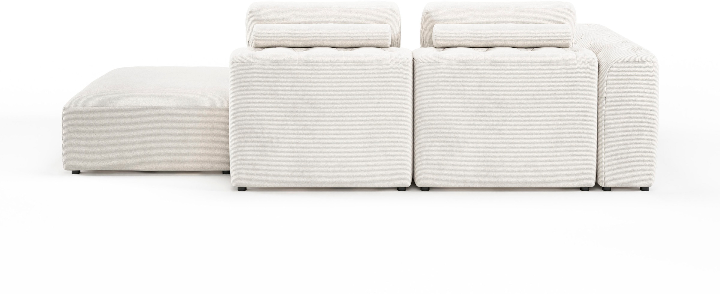RAUM.ID Chaiselongue »Cushid«, Modul-Sofa, bestehend aus 2-Sitzer und Hocker