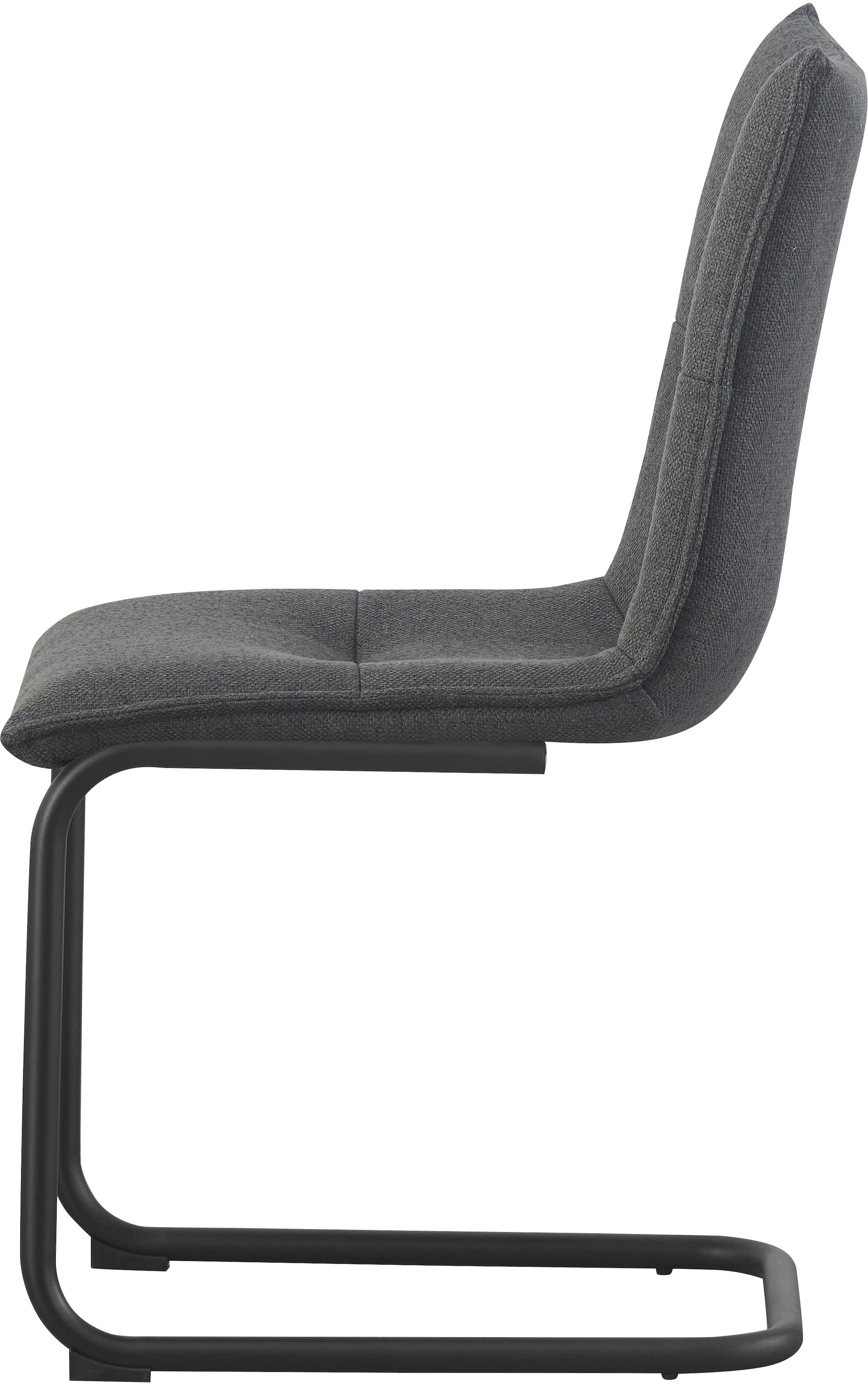 Home affaire Esszimmerstuhl »SARNIA, 2er Set, mit Metallgestell in matt schwarz« (Set) 2 Stk.in verschiedenen Farben, Belsatbarkeit pro Stuhl 120 kg, Velour Stoff