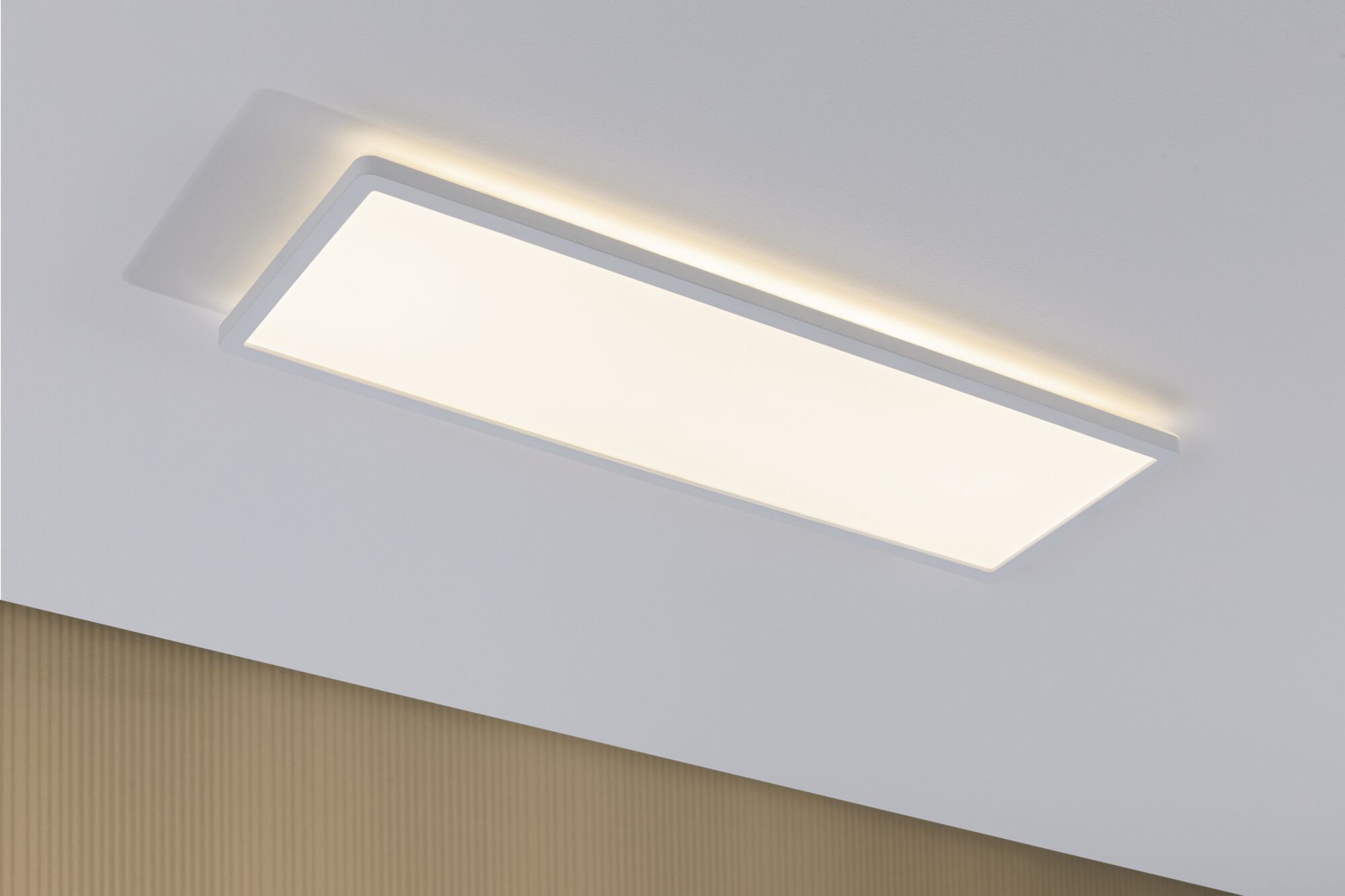 PAULMANN LED Panel "Atria Shine 3000K IP20 eckig", 1, H: 2,8cm, 1 Stk., weiß, Leuchten, Backlight