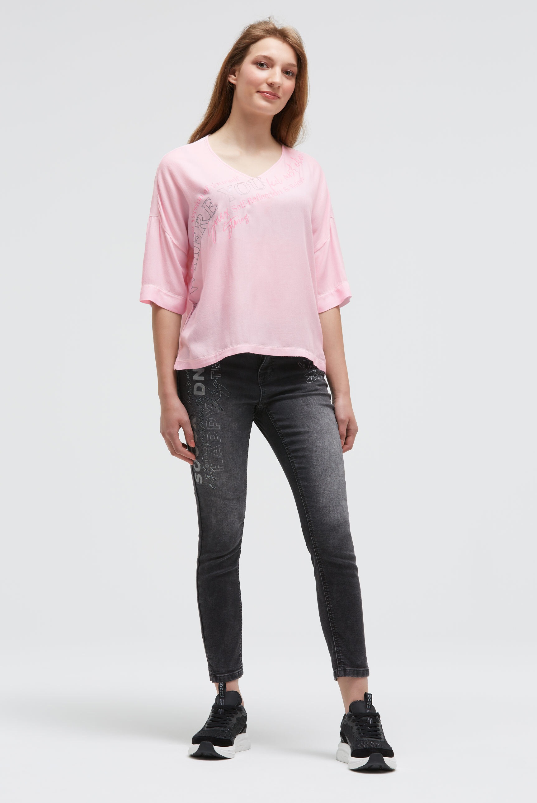 Thumbnail - SOCCX V-Shirt mit V-Ausschnitt