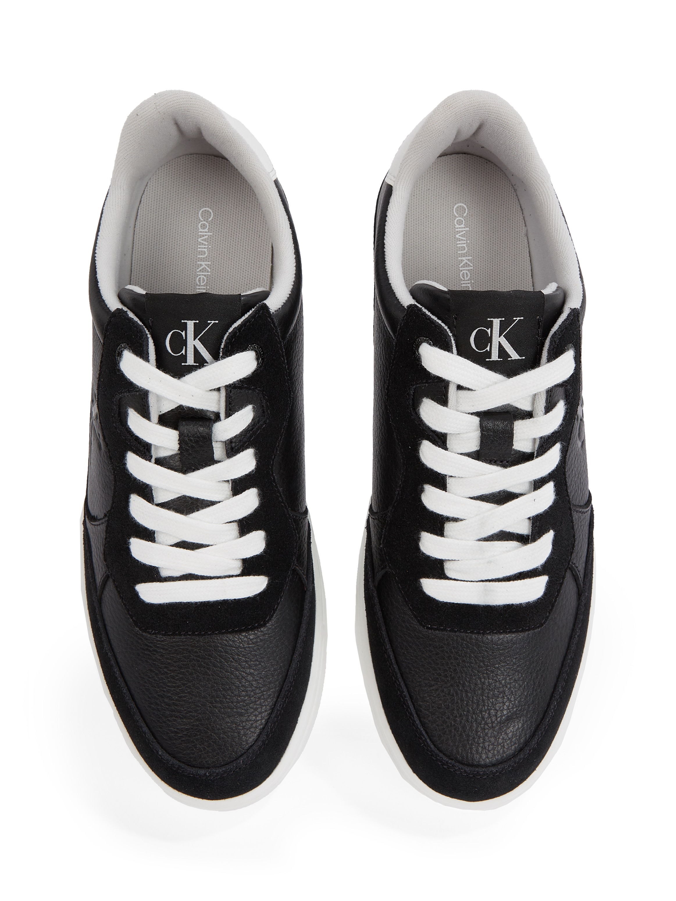 Calvin Klein Jeans Plateausneaker »CLASSIC CUPSOLE MG WMM«, Freizeitschuh, Halbschuh, Schnürschuh mit seitlichem CK-Logo
