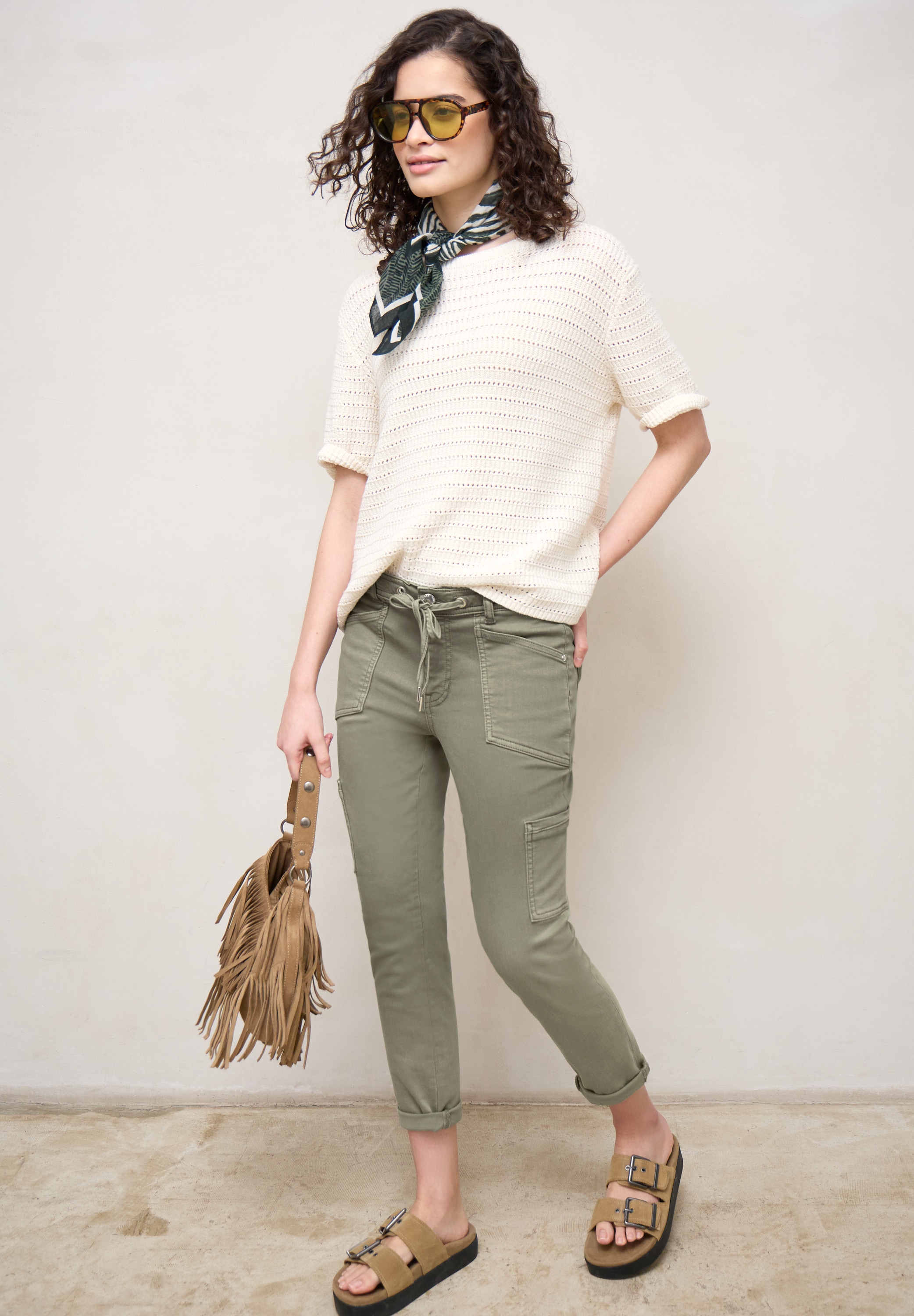 STREET ONE STUDIO Cargohose  Middle Waist
