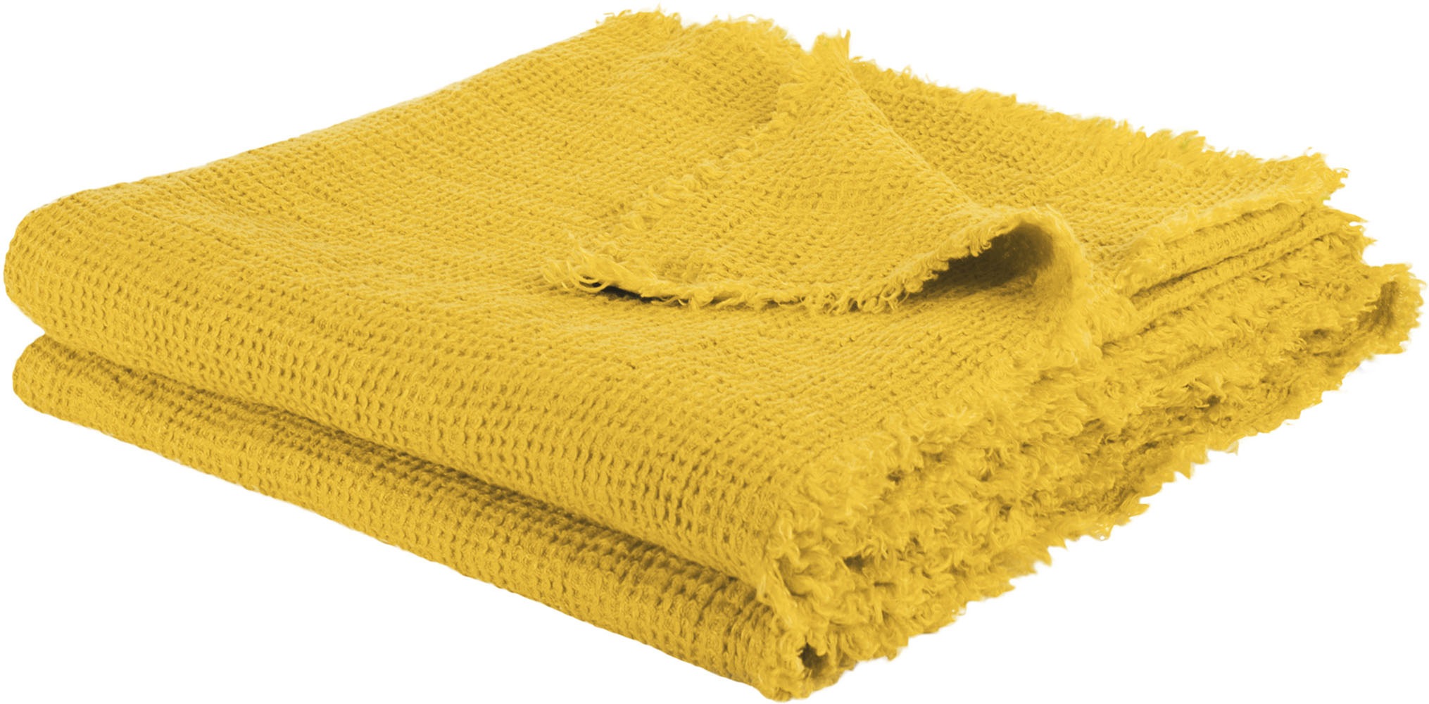 ZOEPPRITZ1828 Wohndecke "Honeybee" Leinenplaid im Waffelpique