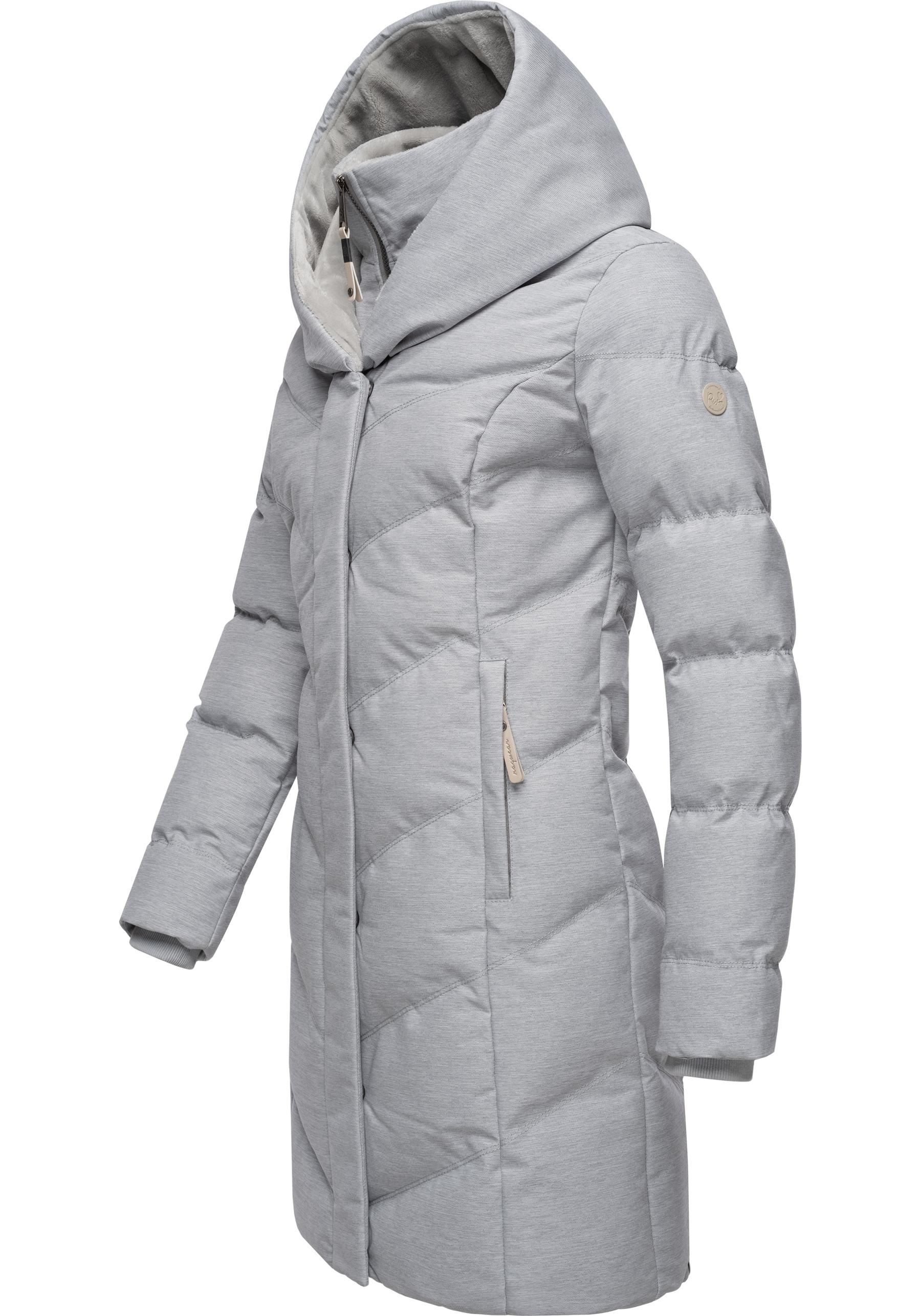 Ragwear Steppmantel "Natalka Cosy" wasserdichter Mantel mit flauschigem Kun günstig online kaufen