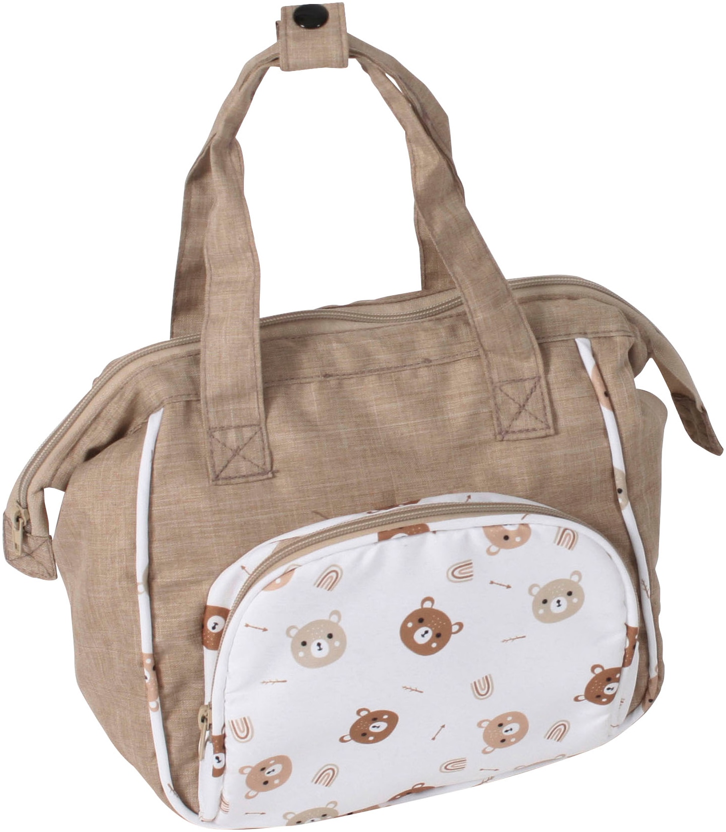 CHIC2000 Kinder Puppen Wickeltasche "Bärchen", rosa, Polyester, B:24cm H:24cm T:15cm, Puppenausstattungen