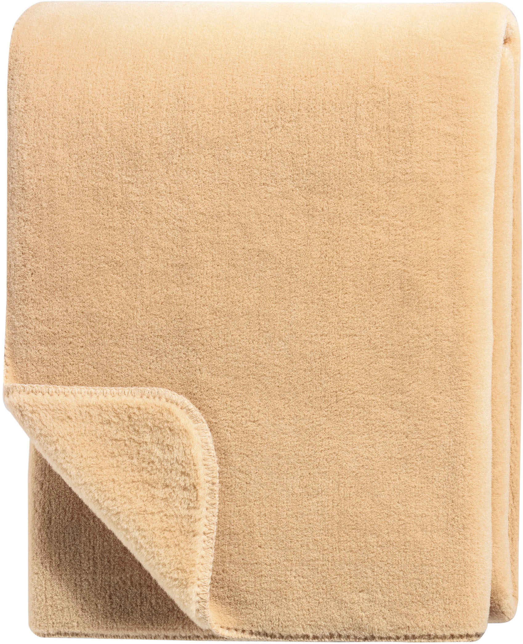 Biederlack Wohndecke »Wohndecke Wool Feel im Pelz-Look«, mit gektteltem Zierstich