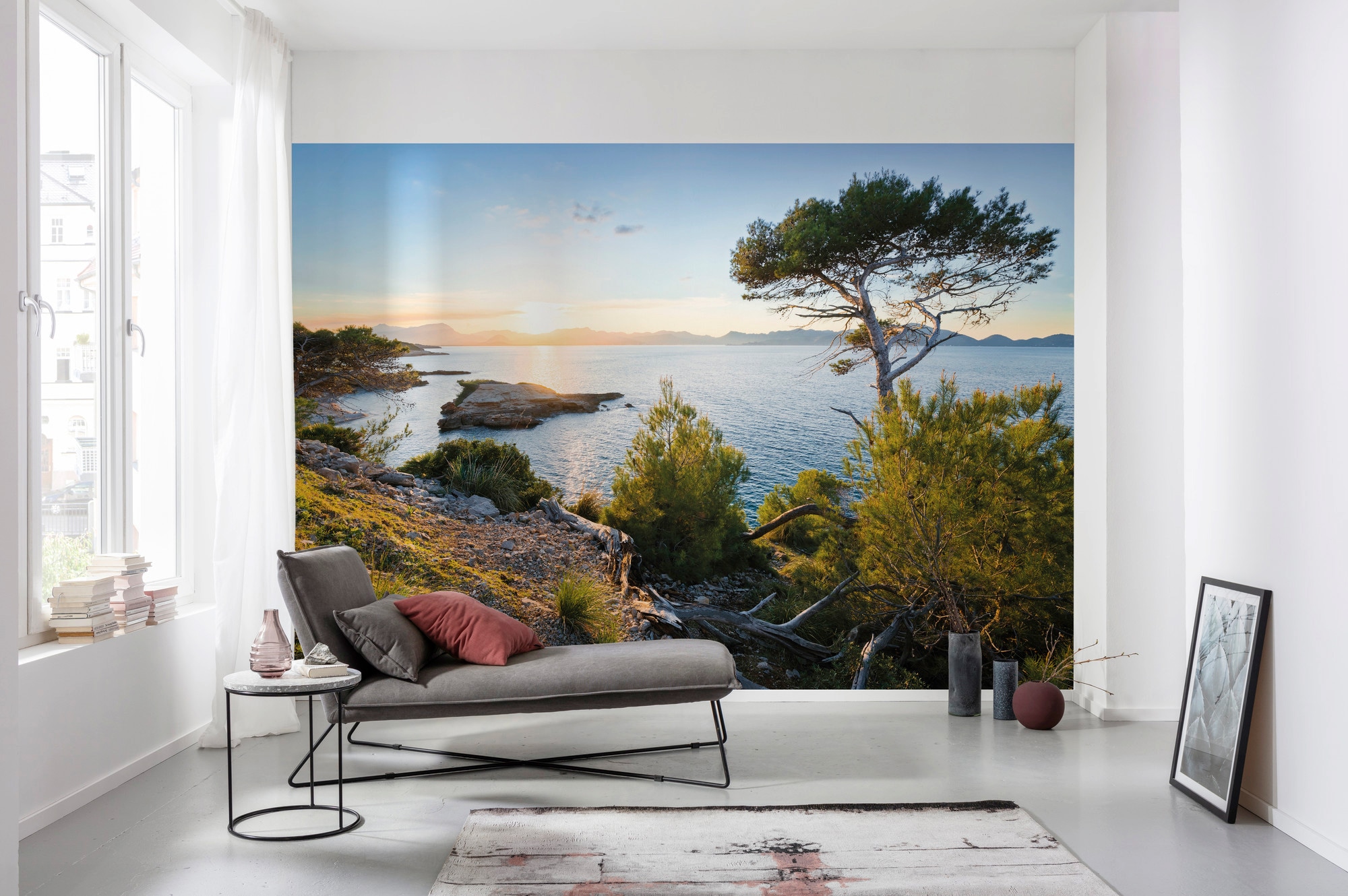 Komar Vliestapete »Digitaldruck Vlies -  Licht des Südens - Größe 400 x 280 cm« bedruckt glatt Wohnzimmer, Schlafzimmer