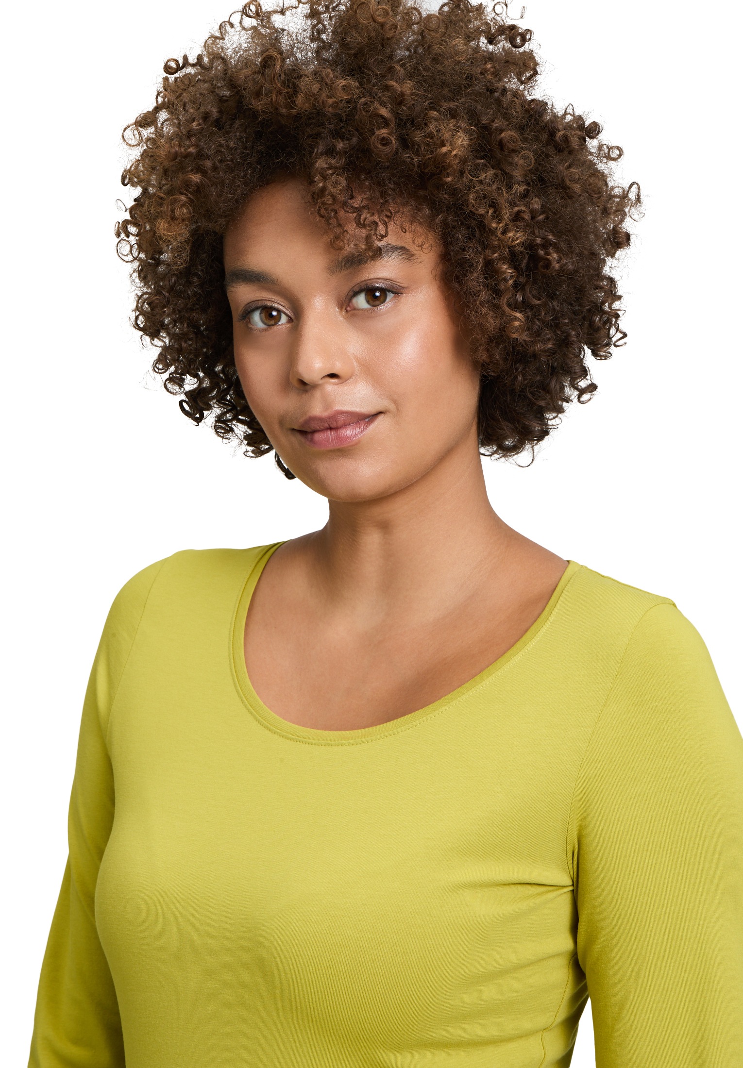 Cartoon 3/4-Arm-Shirt »Cartoon Damen Basic Shirt mit Rundhalsausschnitt«, (1 tlg.), Form
