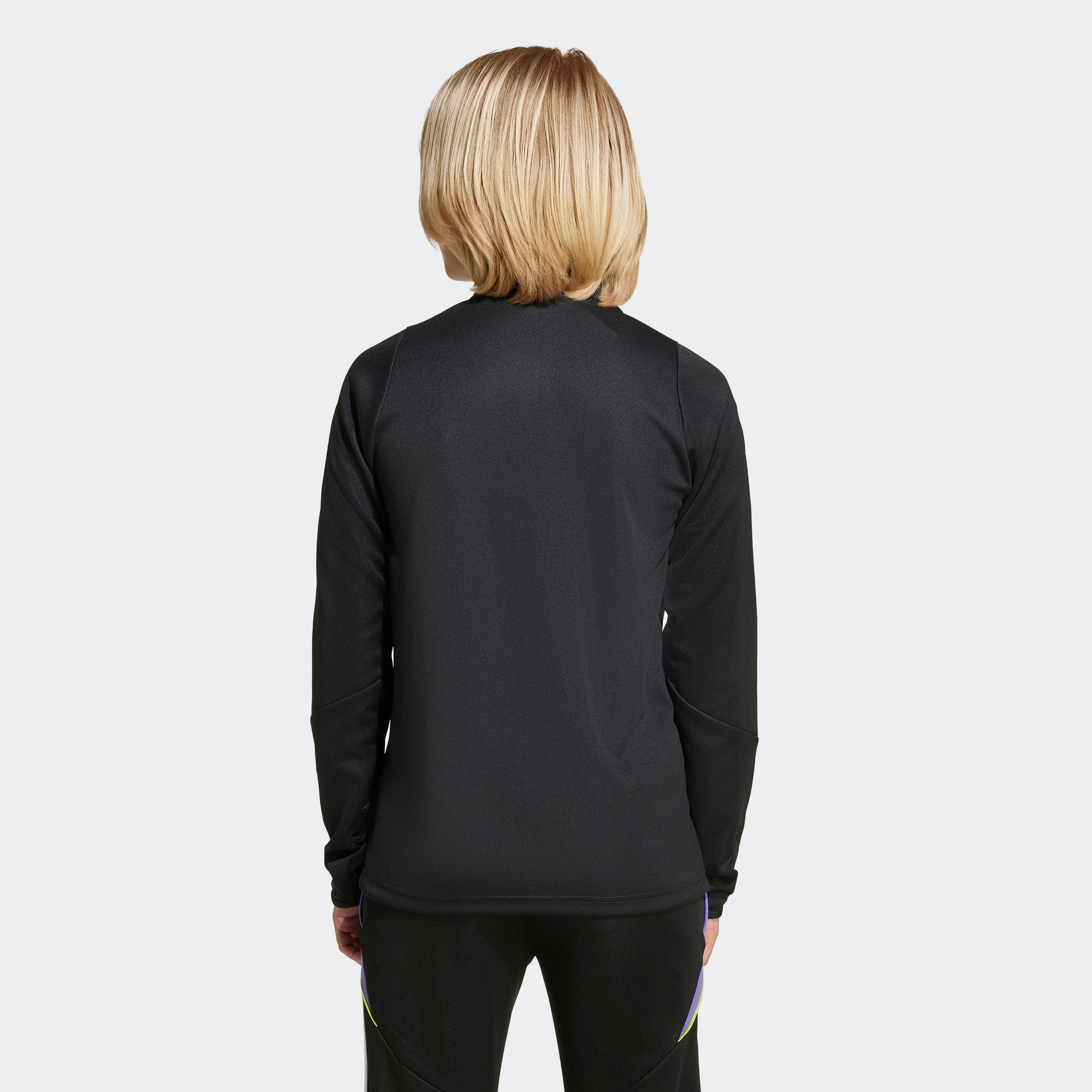 Thumbnail - adidas Performance Trainingsshirt "TIRO 24 KIDS TRAININGSOBERTEIL" schmaler Schnitt, mit Reißverschluss, atmungsaktiv