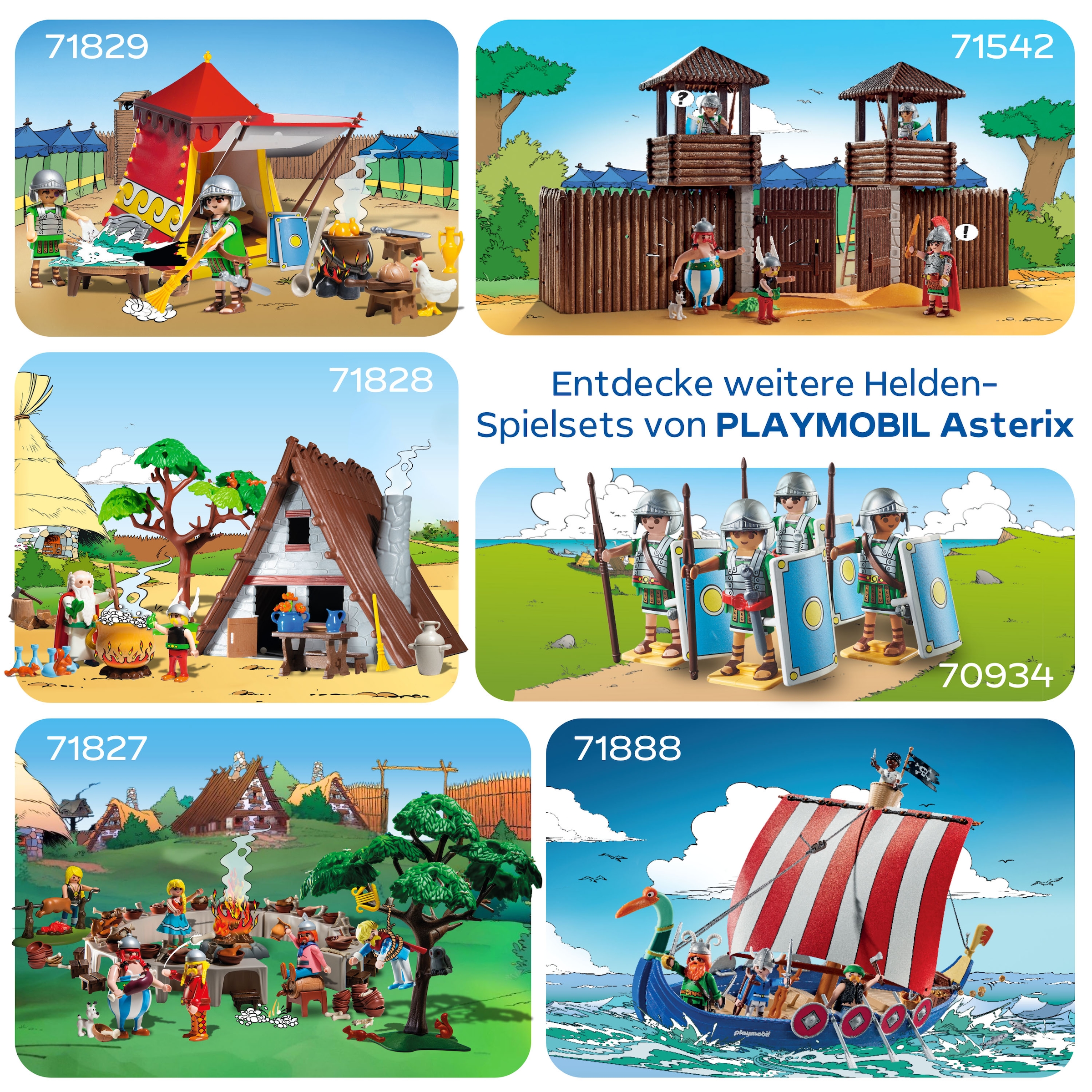 Playmobil® Konstruktions-Spielset »Asterix: Das Dorfbankett (71827), Playmobil Asterix« Made in Europe