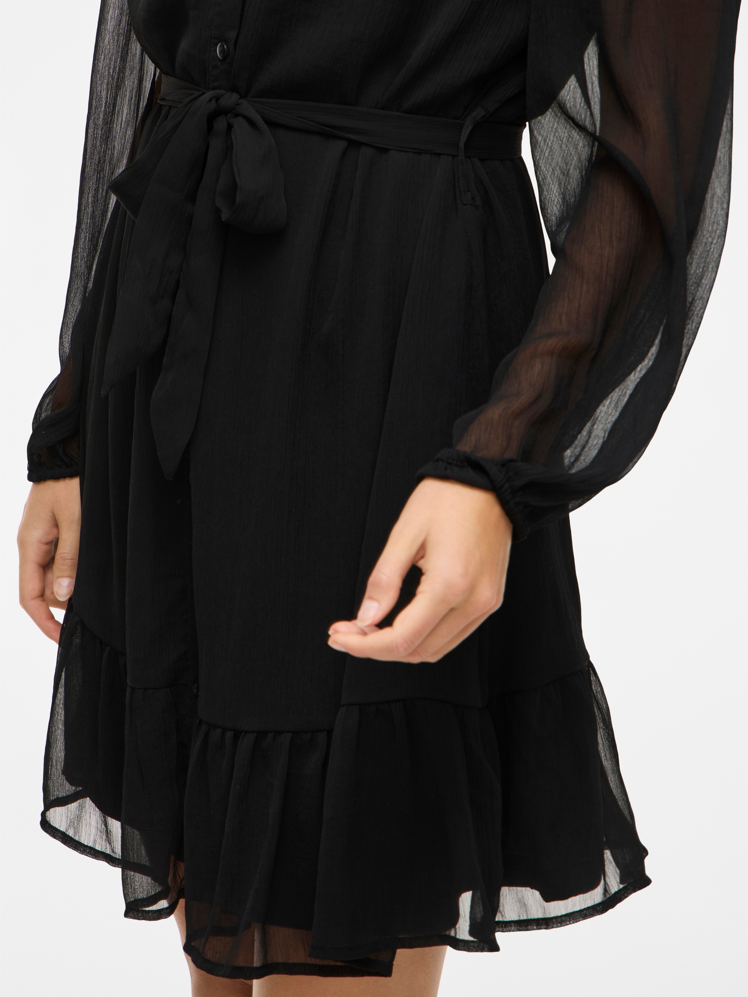 Vila Chiffonkleid "VIFALIA L/S DRESS - NOOS" günstig online kaufen
