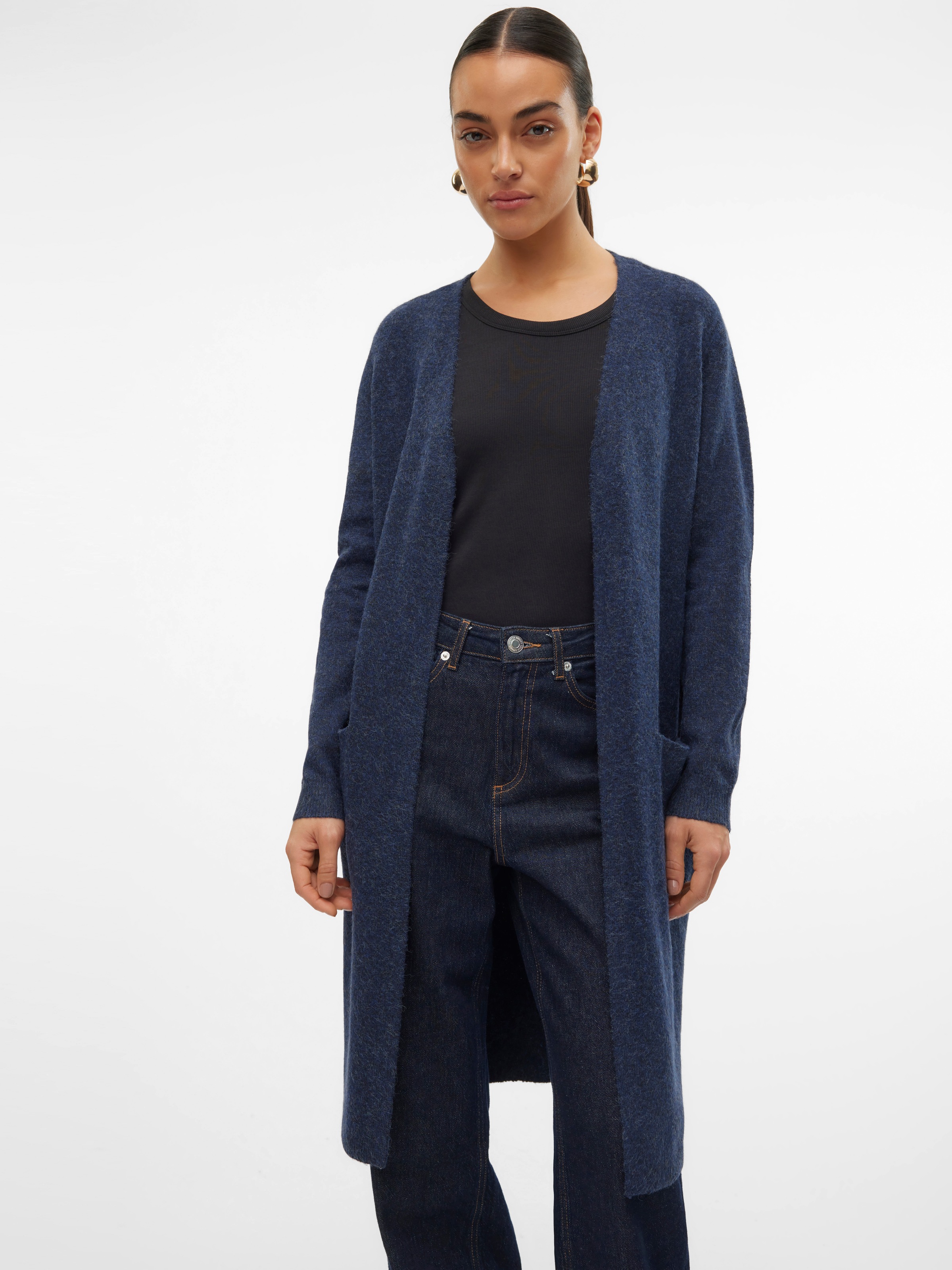 Vero Moda Strickjacke "VMDOFFY LS LONG OPEN CARDIGAN GA NOOS"