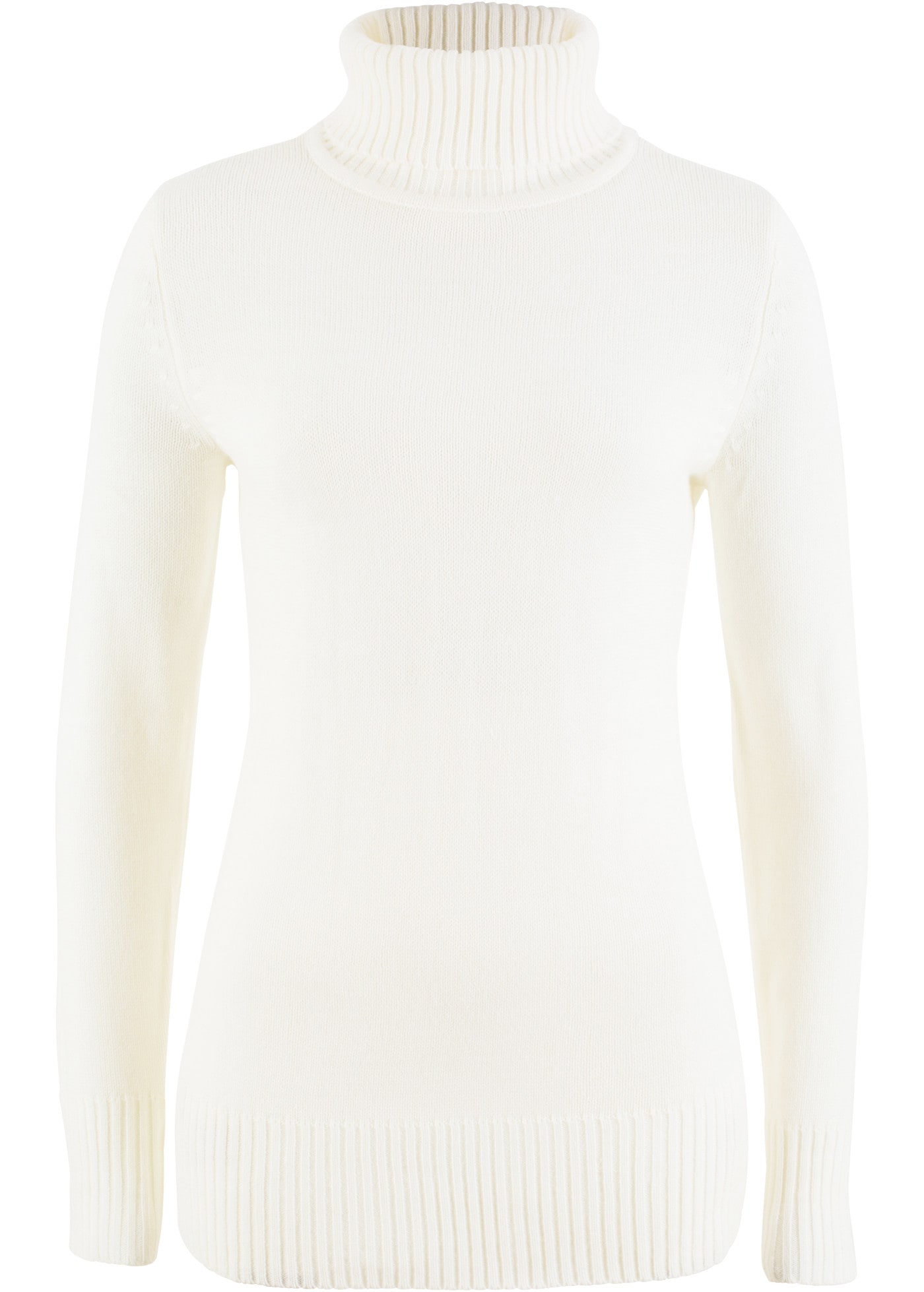 bonprix Rollkragenpullover mit Rollkragen, hüftbedeckende Länge, Slim Fit